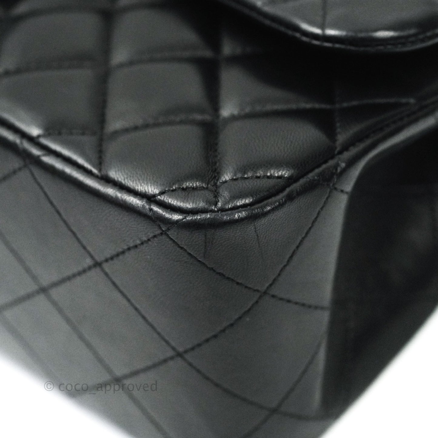 Chanel Jumbo Double Flap Black Lambskin Silver Hardware⁣⁣