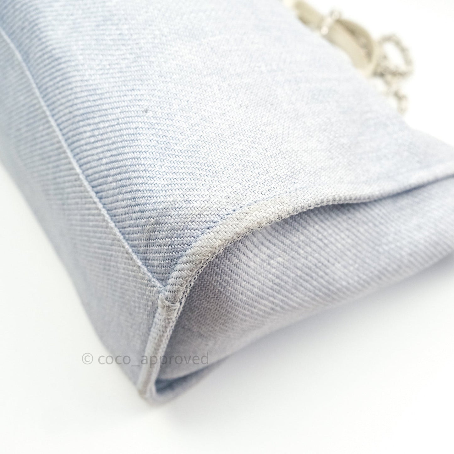Chanel Canvas Extra Large Deauville Tote Light Grey