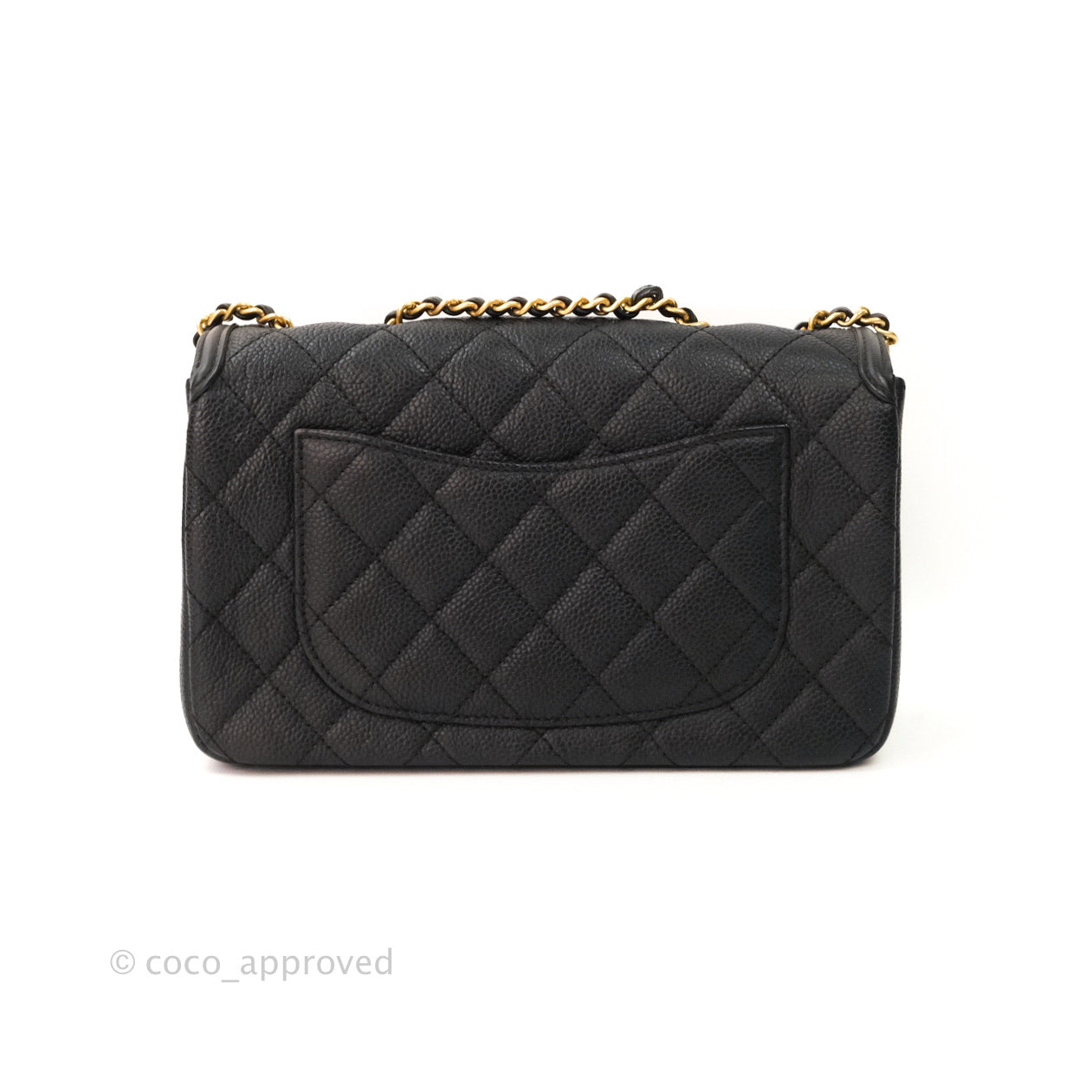 Chanel Quilted Small CC Filigree Flap Black Caviar