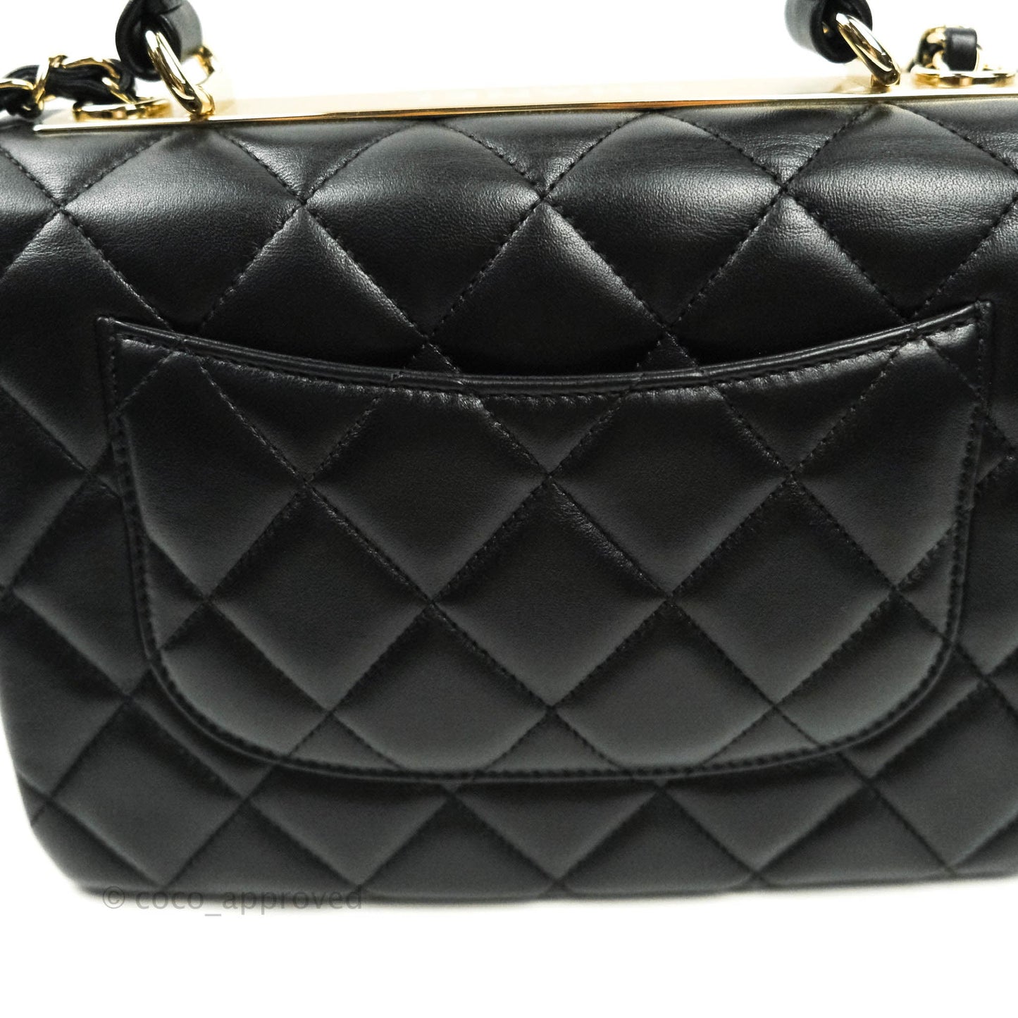 Chanel Trendy CC Small Black Lambskin Gold Hardware