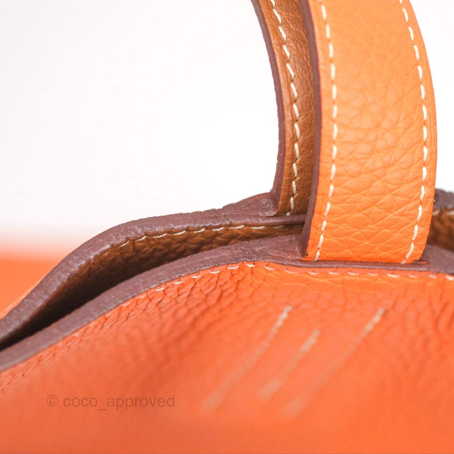 Hermès Double Sens Tote 36 Gold/ Orange Clemence