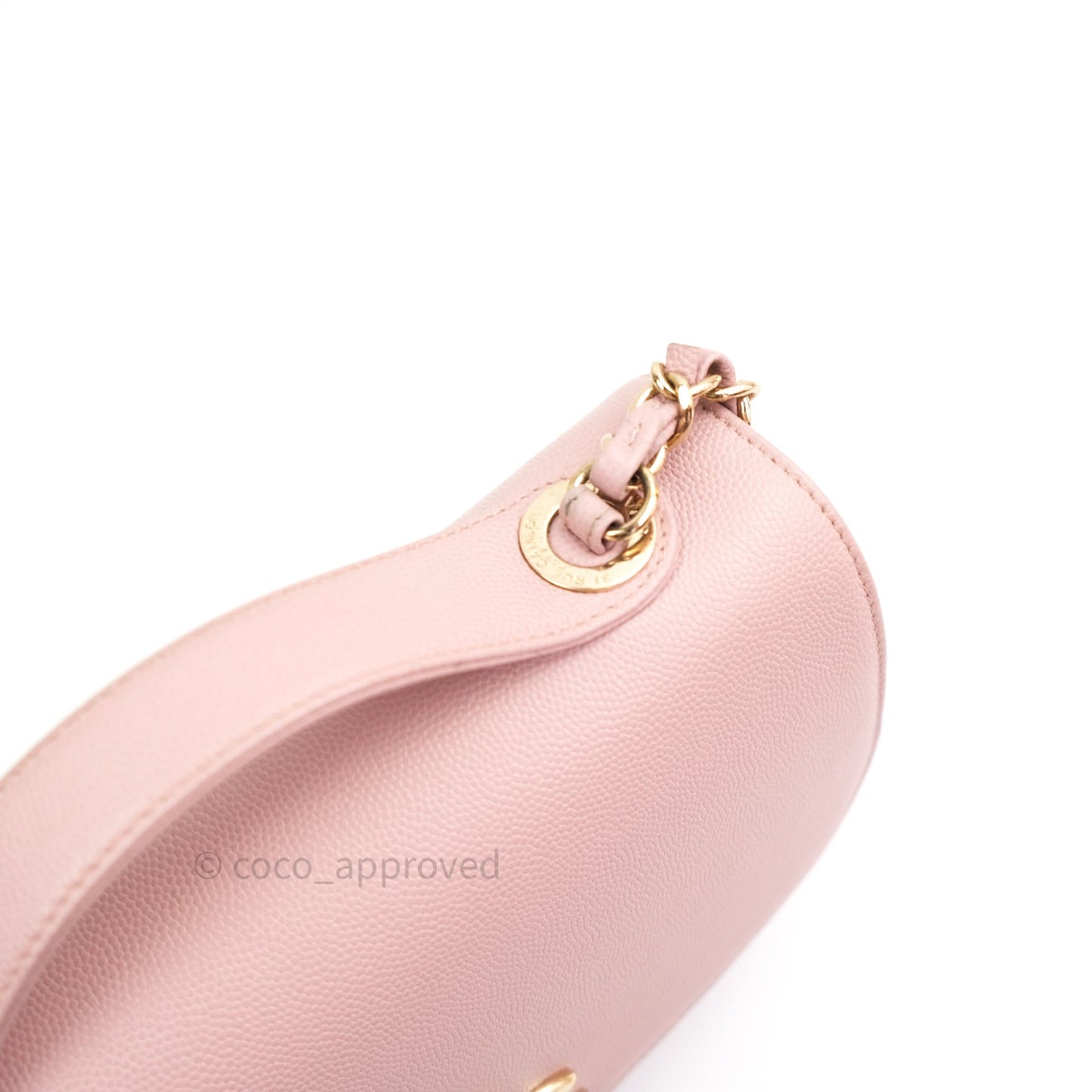 Chanel Quilted Medium Business Affinity Flap Light Pink Light Gold Hardware
