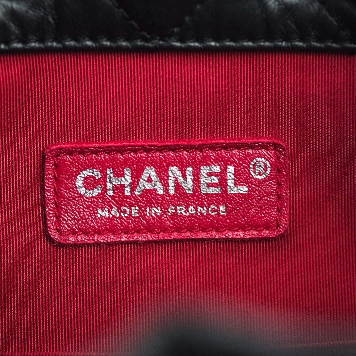 Chanel Gabrielle Backpack Black Aged Calfskin Medium Black