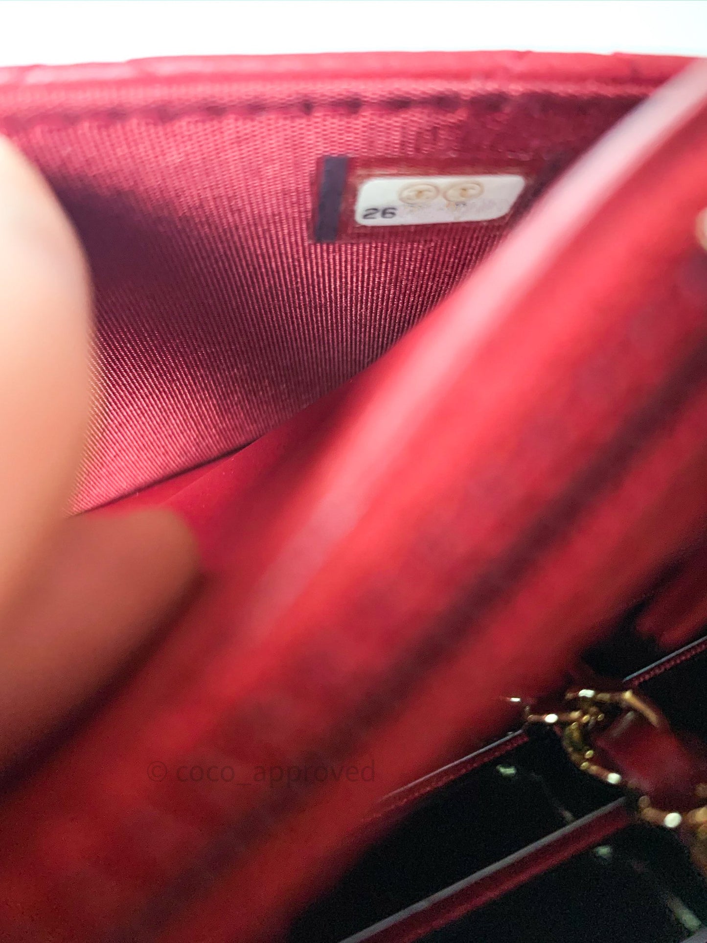 Chanel Trendy CC WOC Wallet on Chain Red Lambskin Gold Hardware