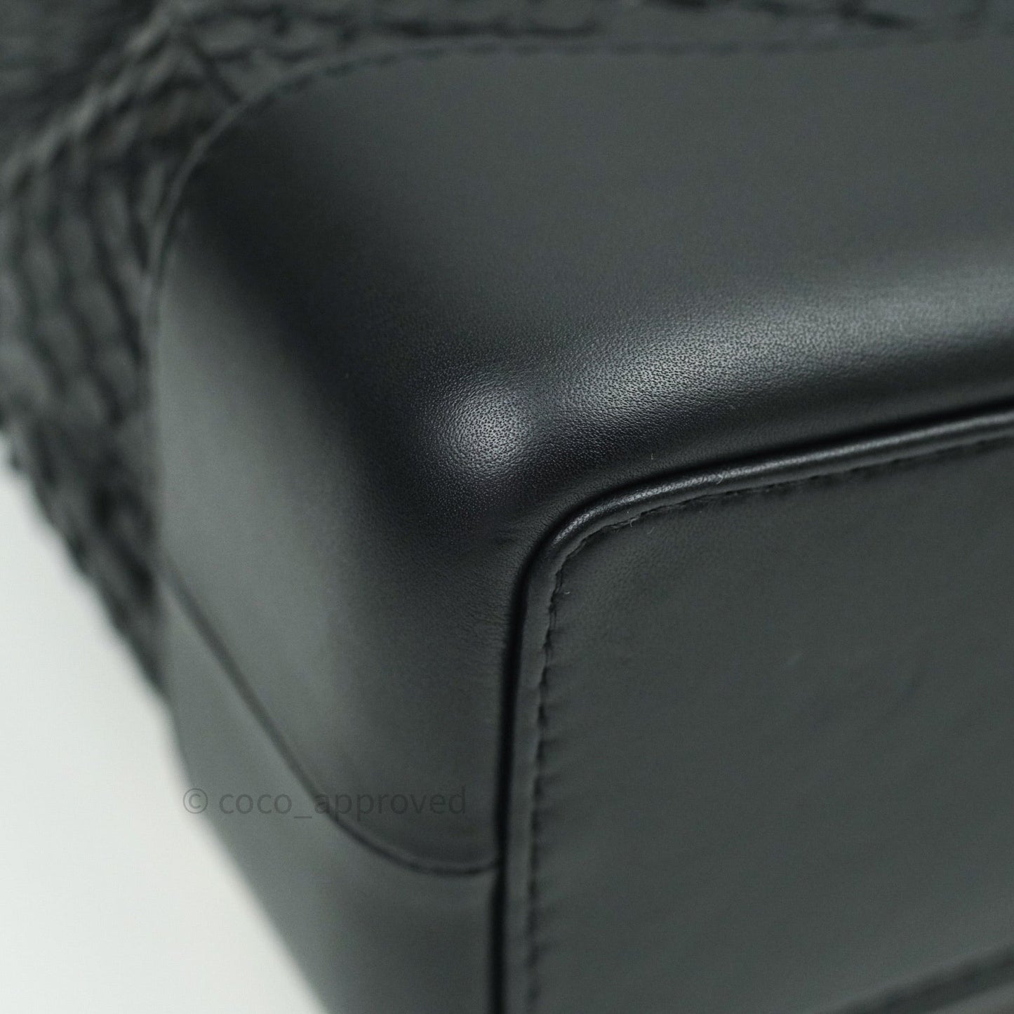Chanel Gabrielle Backpack Black Python Small Black Mixed Hardware