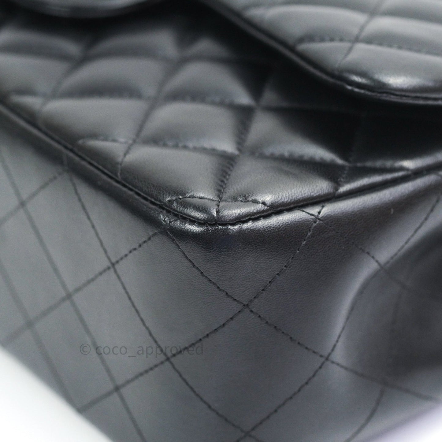 Chanel Jumbo Double Flap Black Lambskin Silver Hardware⁣⁣