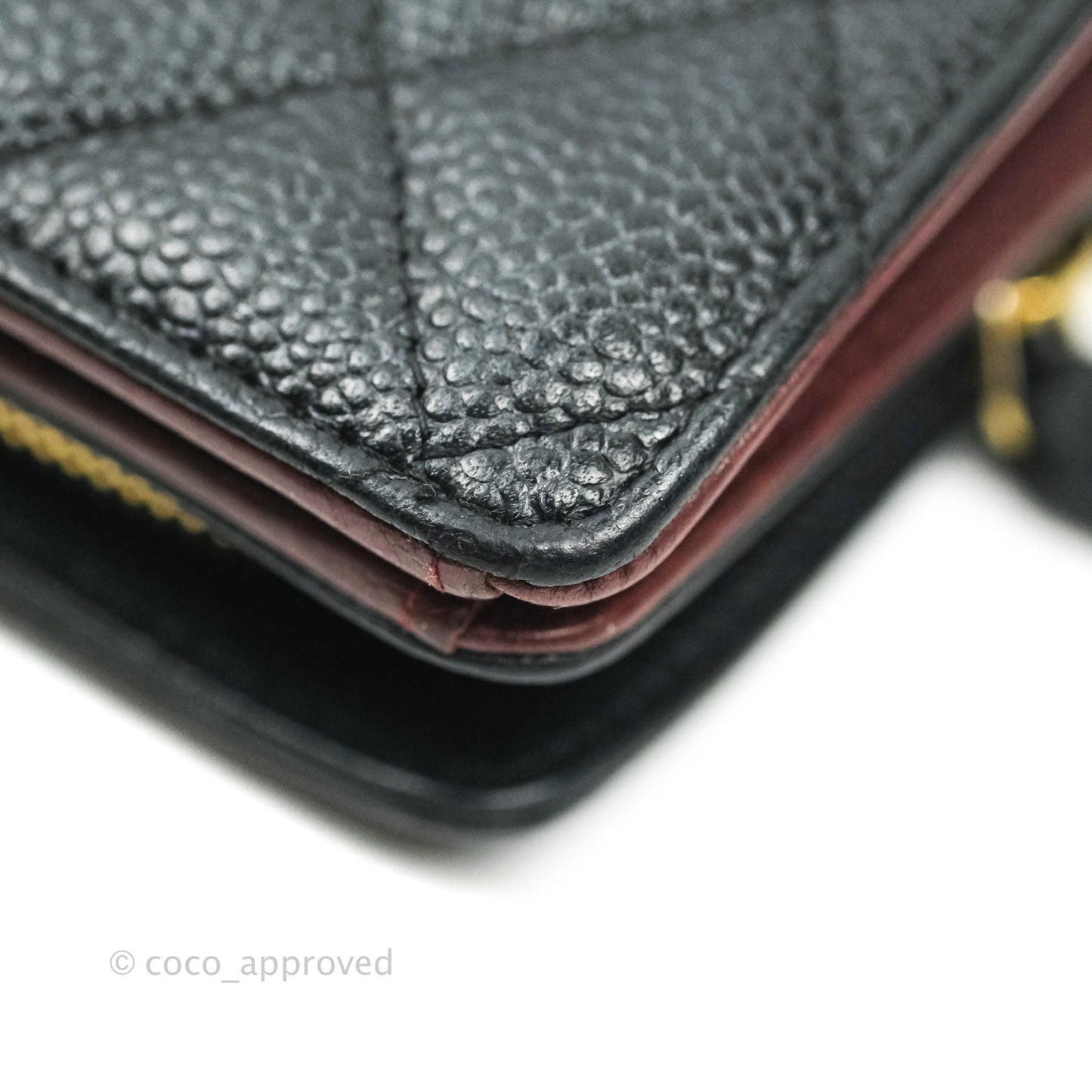 Chanel Timeless Black Caviar Wallet Gold Hardware