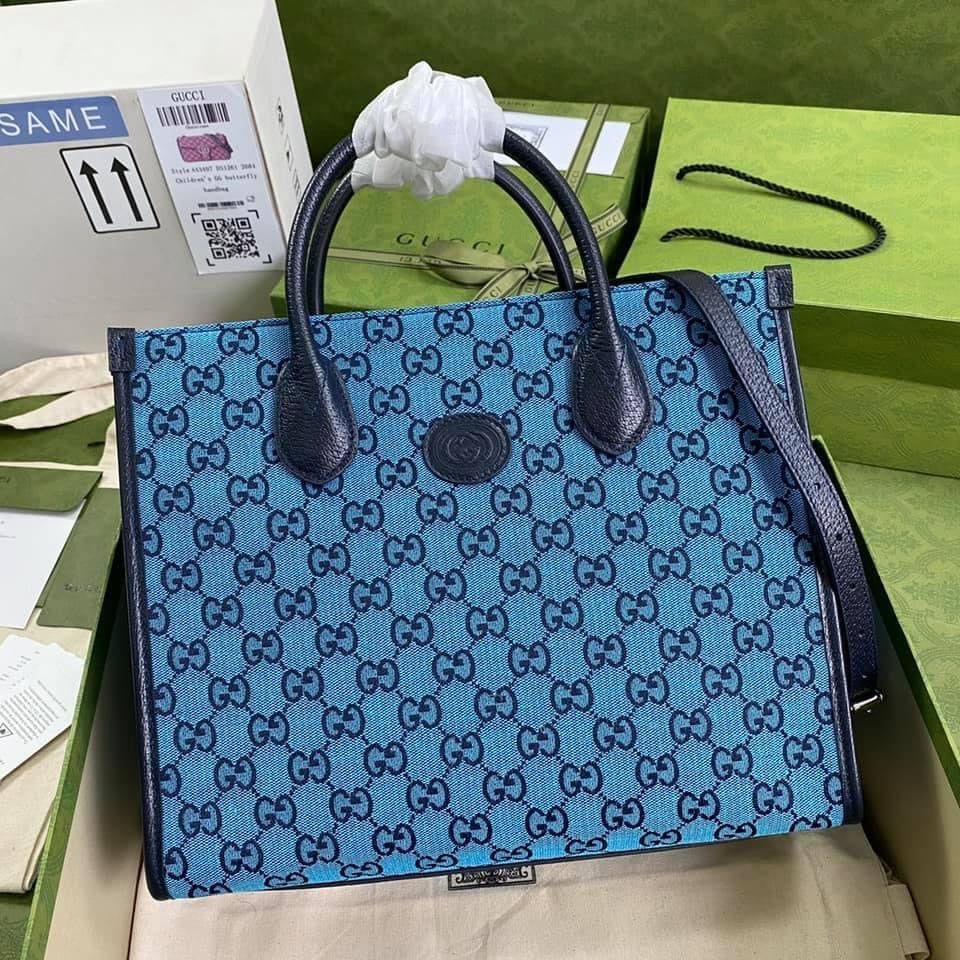 Luxury Gucci GG Multicolor Small Tote Bag