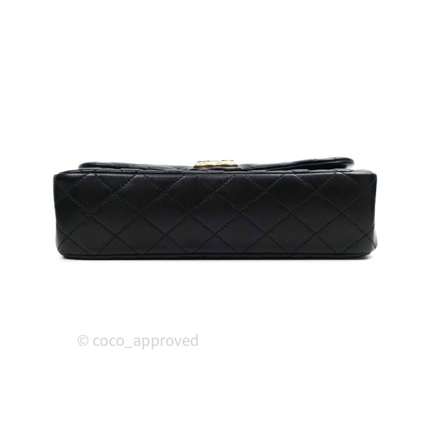 Chanel Quilted Medium Lambskin Westminster Pearl Flap Black
