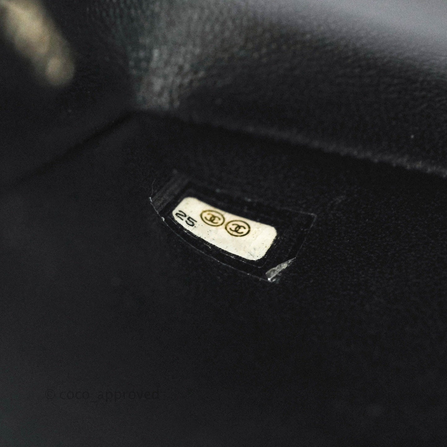 Chanel Mini Rectangular Chevron Caviar Black Silver Hardware
