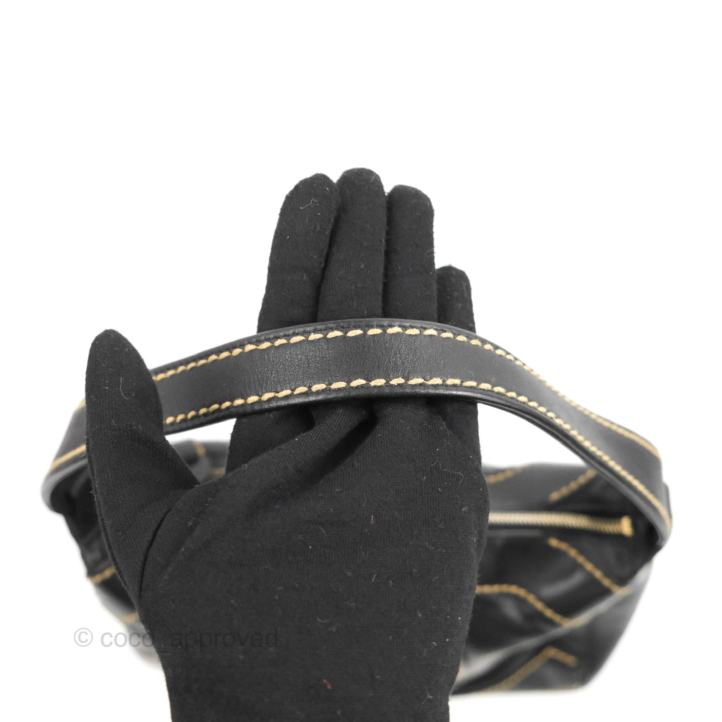 Chanel Vintage CC Shoulder Bag Black Calfskin
