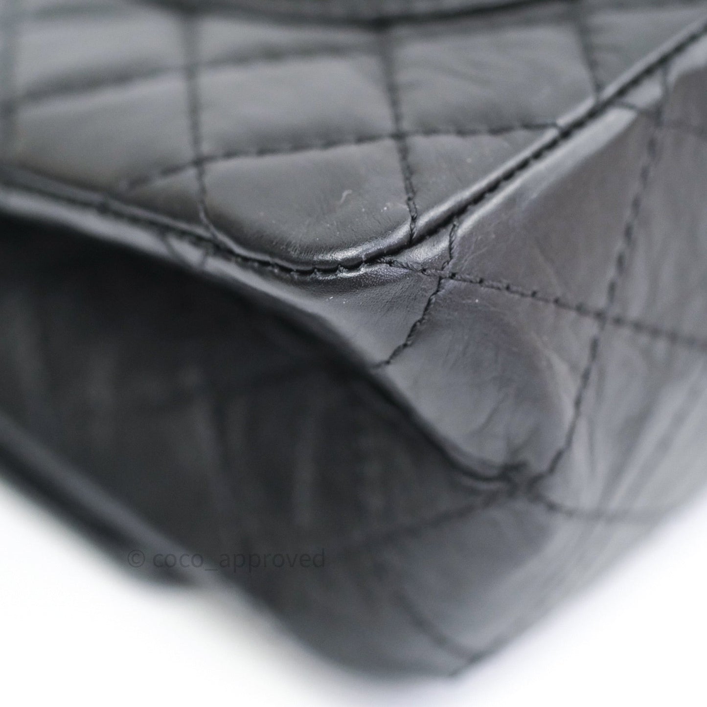 Chanel 2.55 Reissue Aged Calfskin 225 Flap Black Gold Hardware