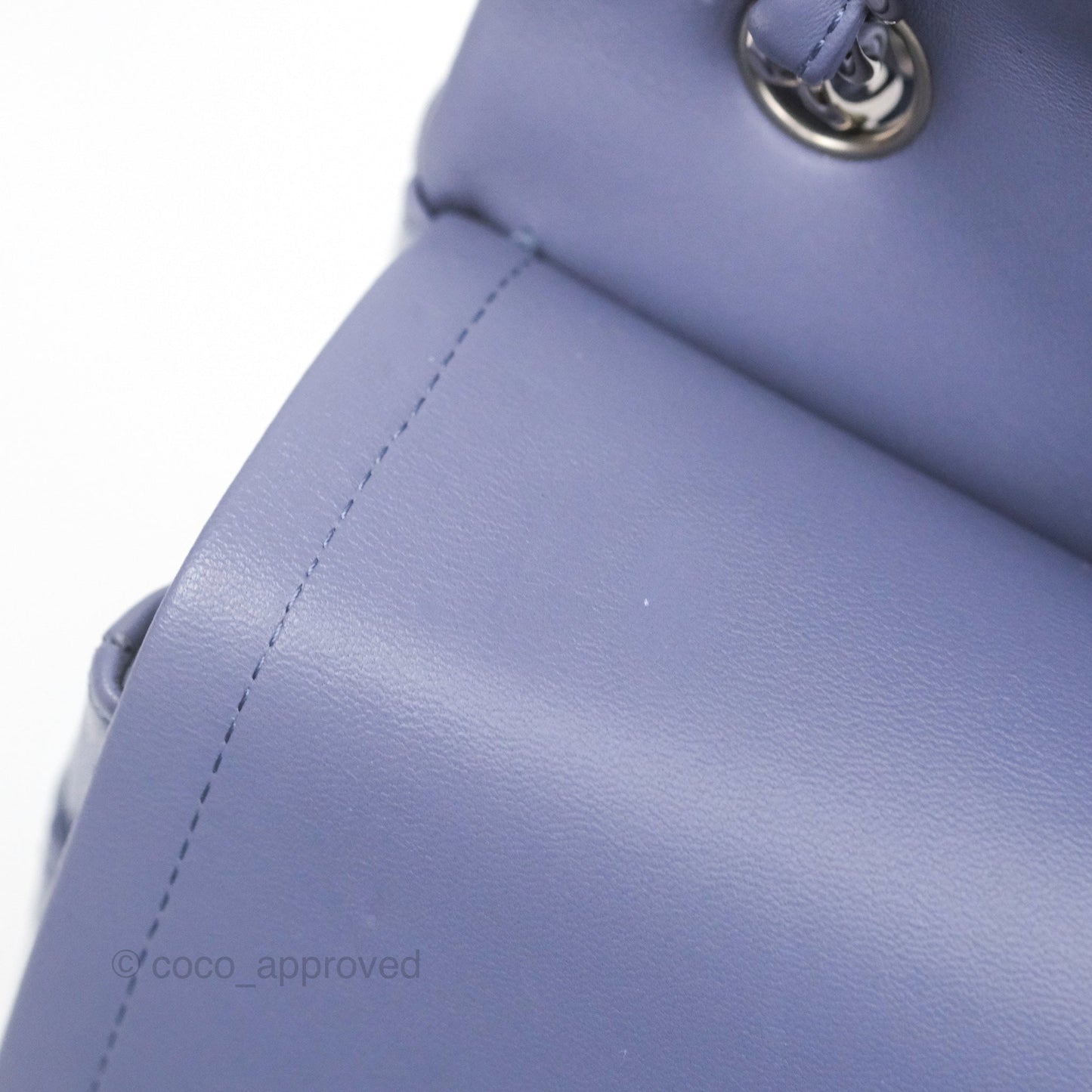 Chanel Jumbo Double Flap Lavender Blue Lambskin Silver Hardware⁣⁣