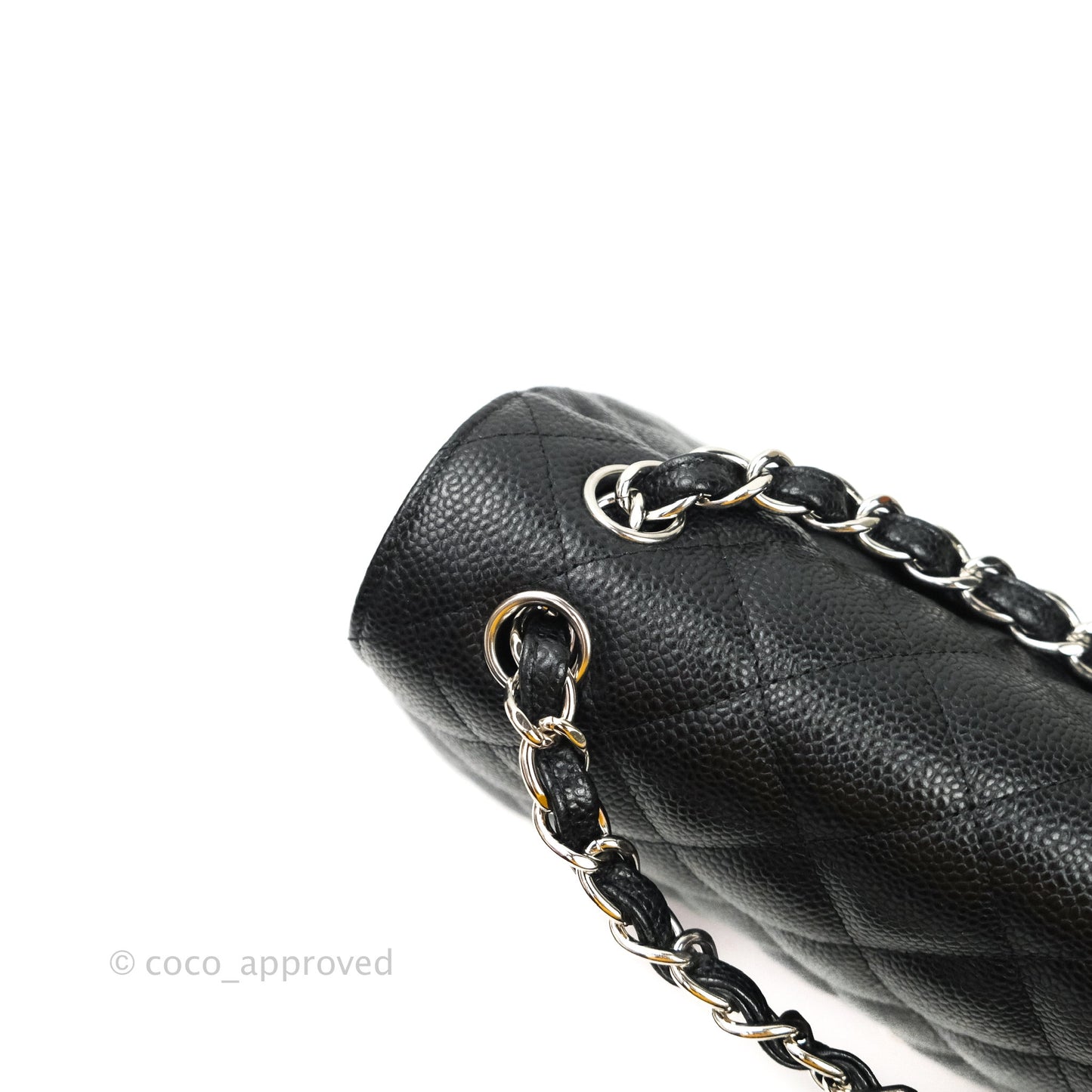 Chanel Jumbo Double Flap Black Caviar Silver Hardware⁣⁣