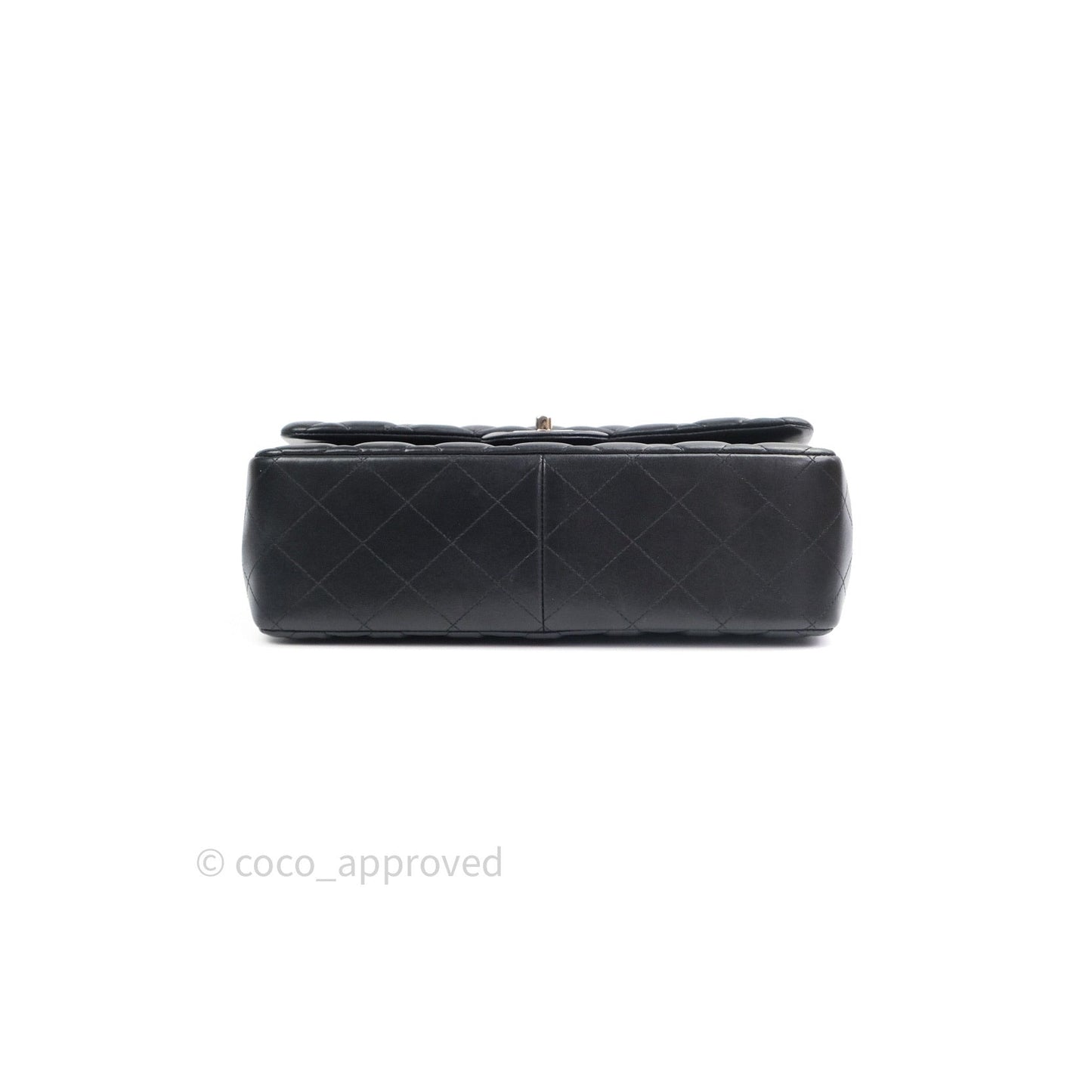 Chanel Jumbo Double Flap Black Lambskin Silver Hardware⁣⁣