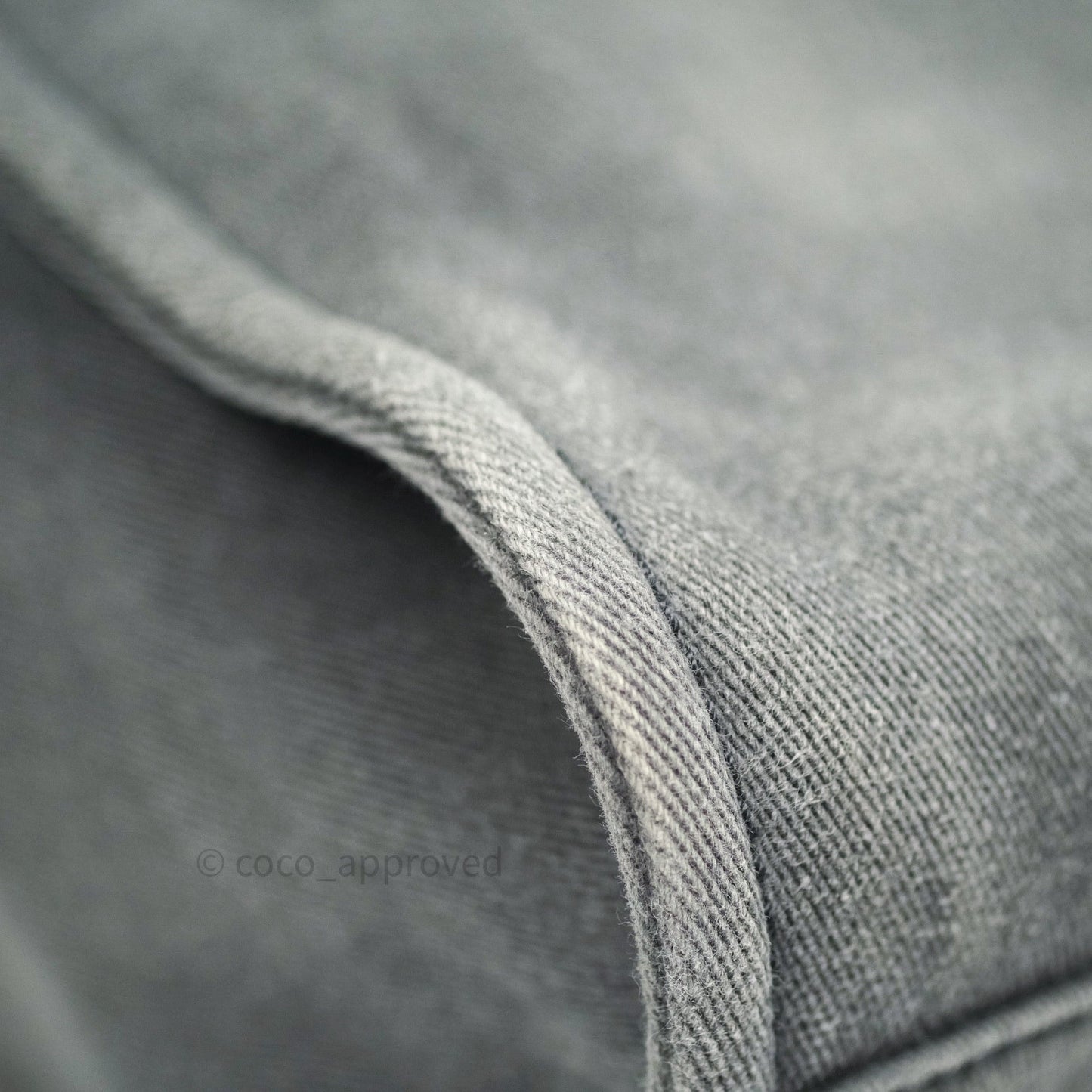 Chanel Denim Deauville Grey/Black With Black Sequins Logo