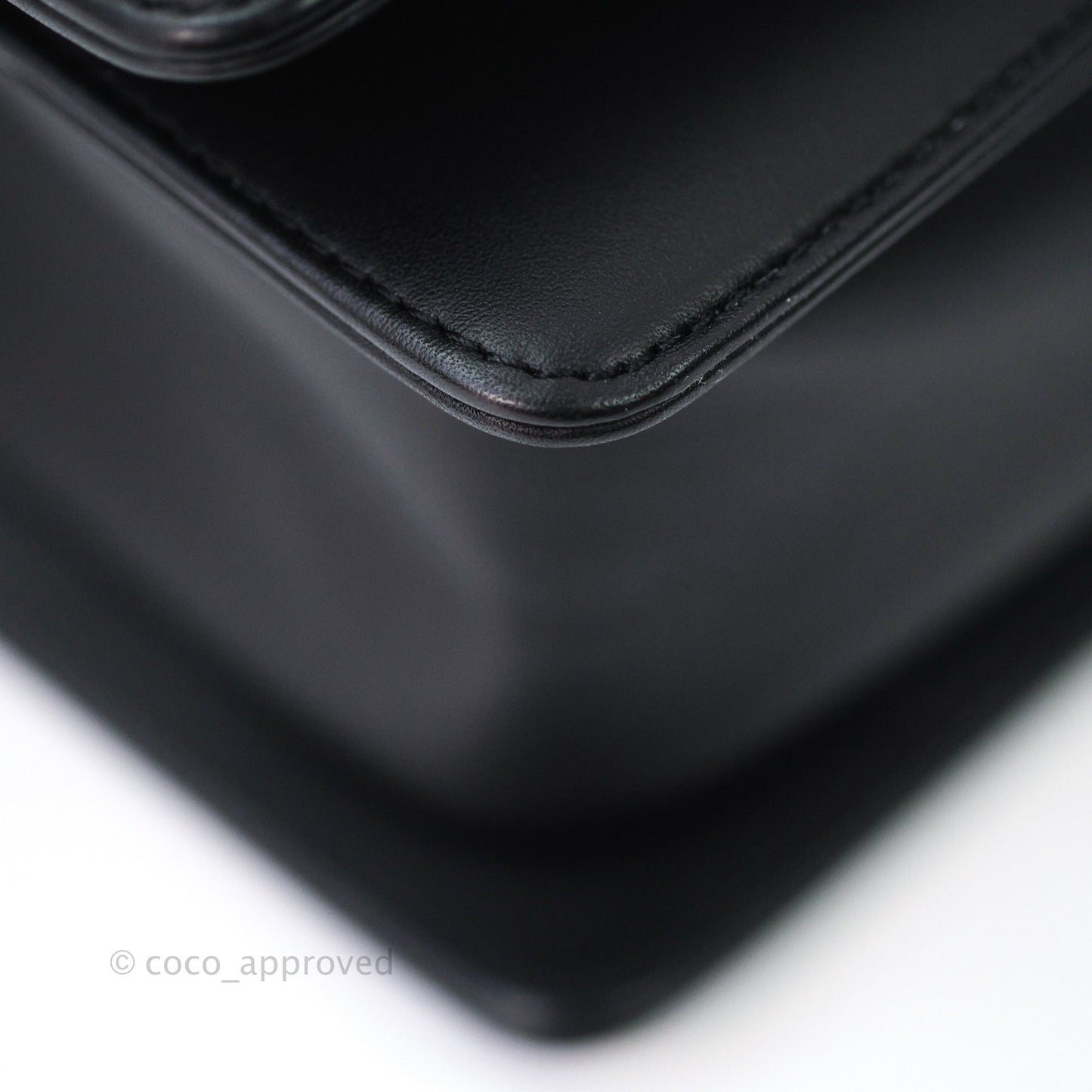 Chanel Quilted Medium Calfskin Boy Flap So Black Hardware
