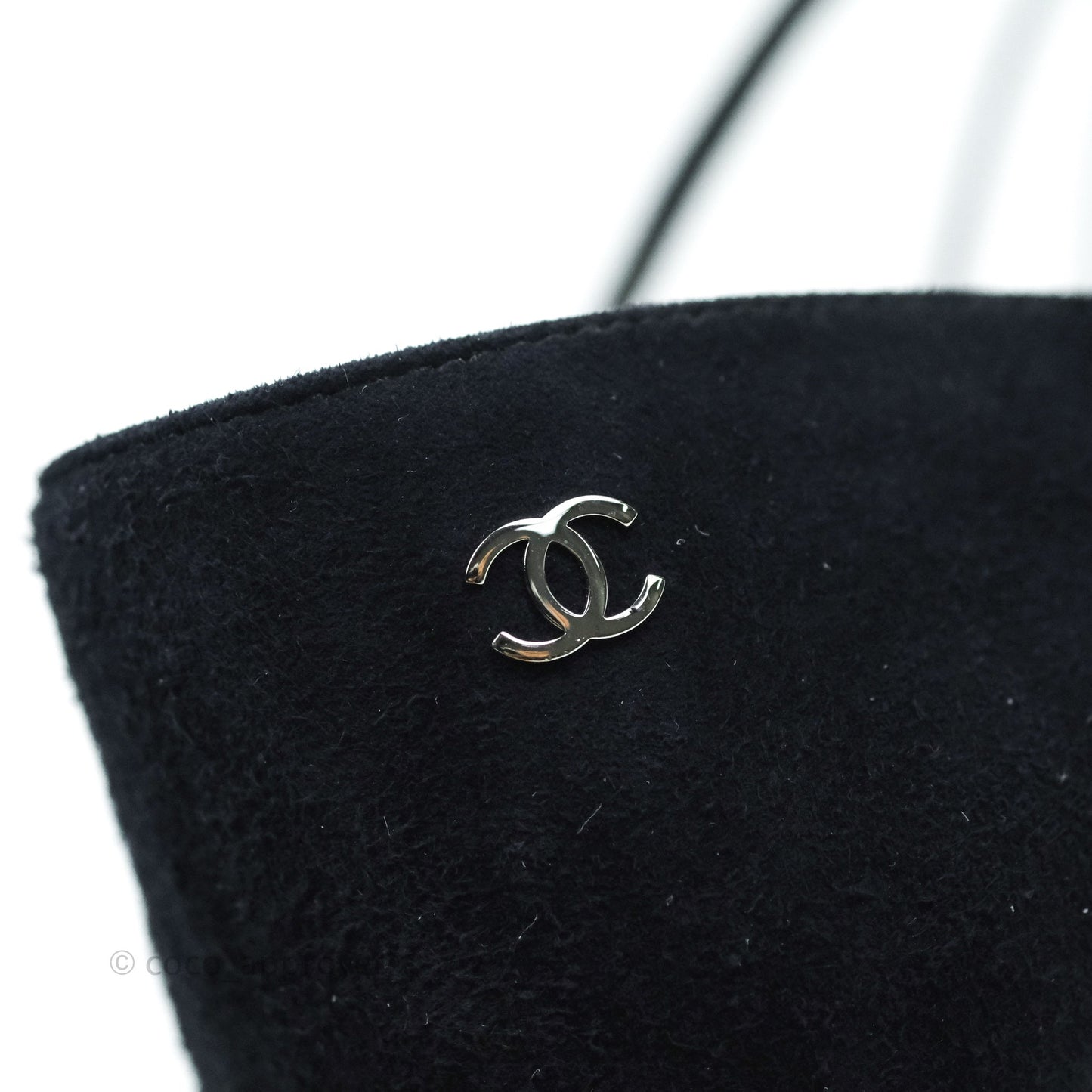 Chanel Sandals Dark Navy Silver 38C