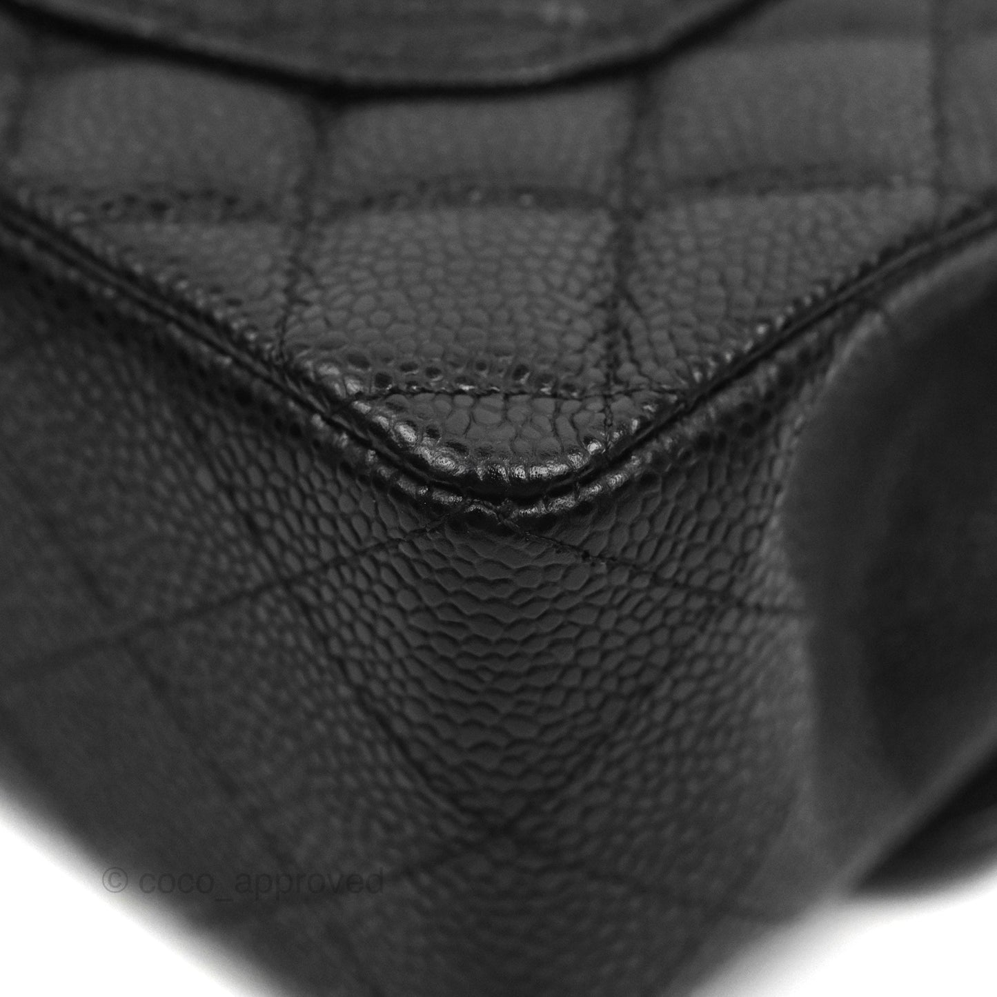 Chanel Small Classic Flap Quilted Black Caviar Silver Hardware