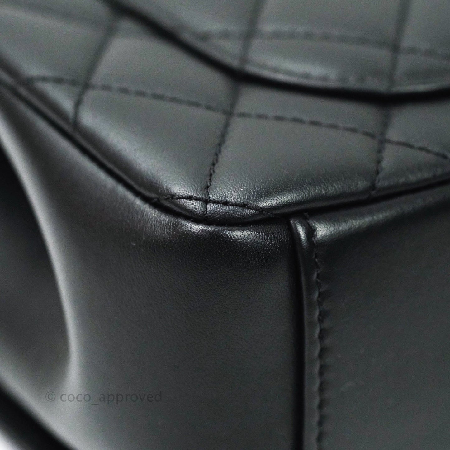 Chanel Quilted Small CC Filigree Flap Black Lambskin So Black Hardware