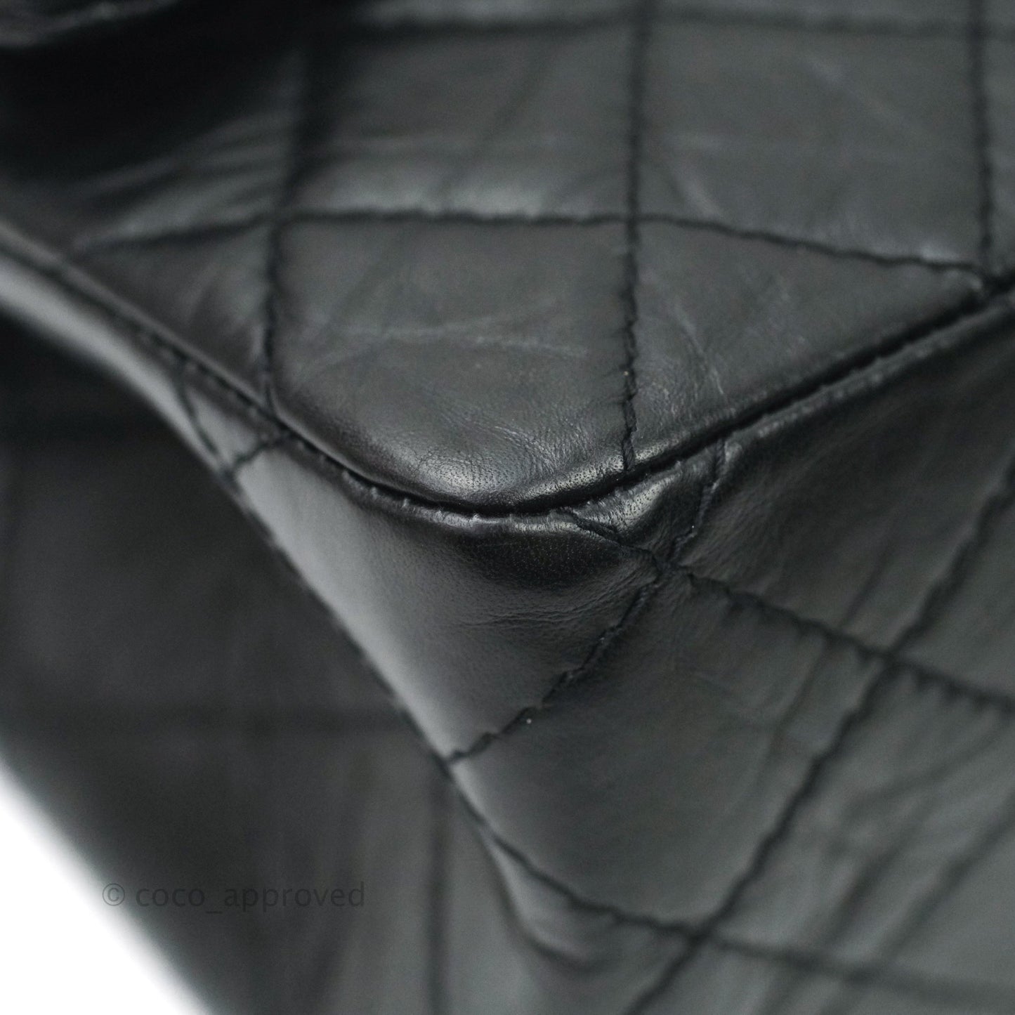 Chanel Reissue Quilted Aged Calfskin Black Ruthenium Hardware 226