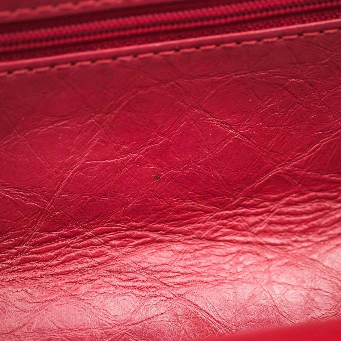 Chanel Mini Reissue 224 Dark Red Aged Calfskin Ruthenium Hardware