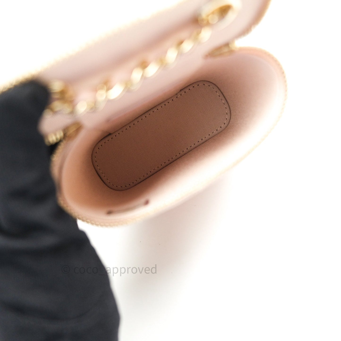 Chanel Classic Mini Vanity With Chain Pink Caviar Gold Hardware