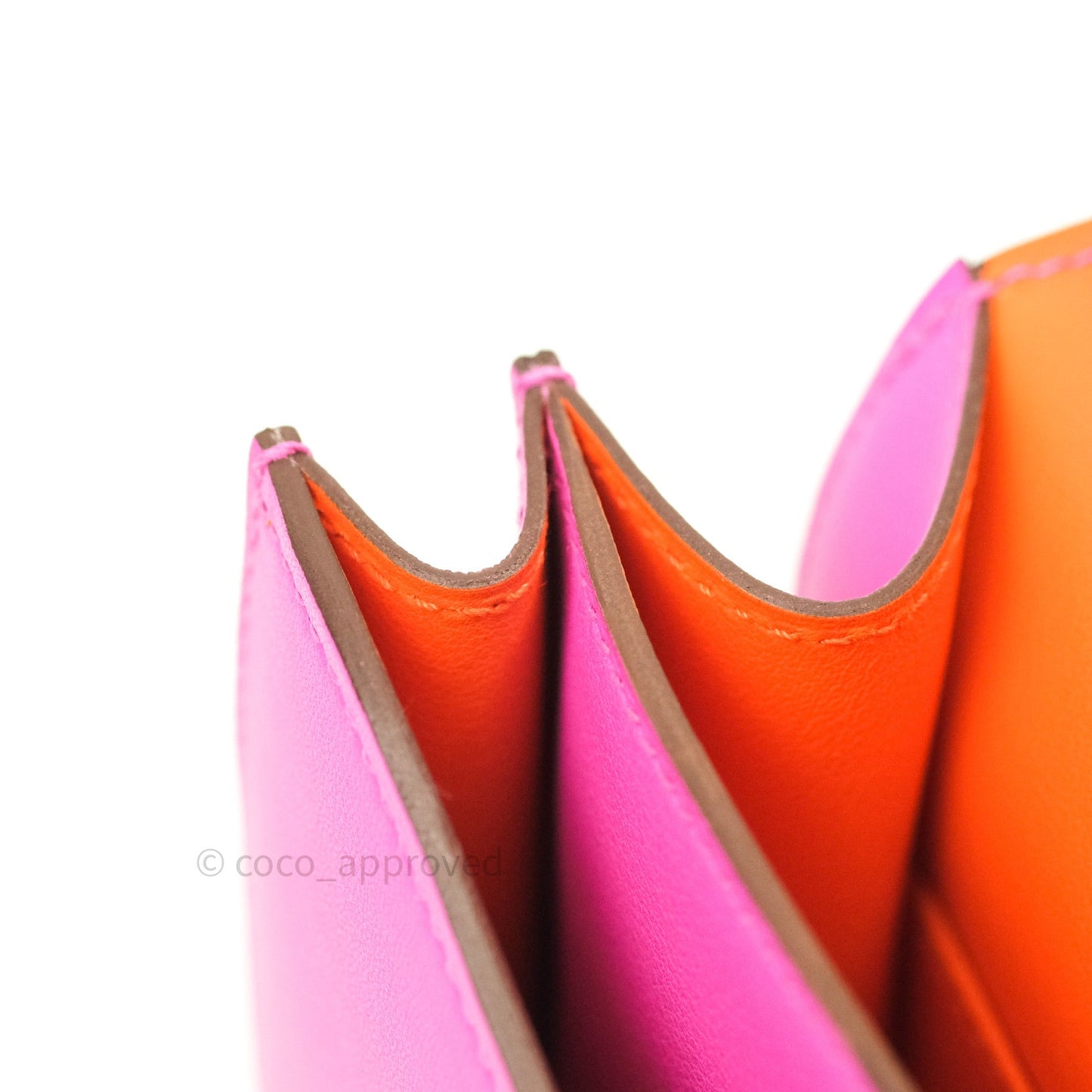Hermès Constance Mini Verso Swift Calfskin AC Magnolia/Orange