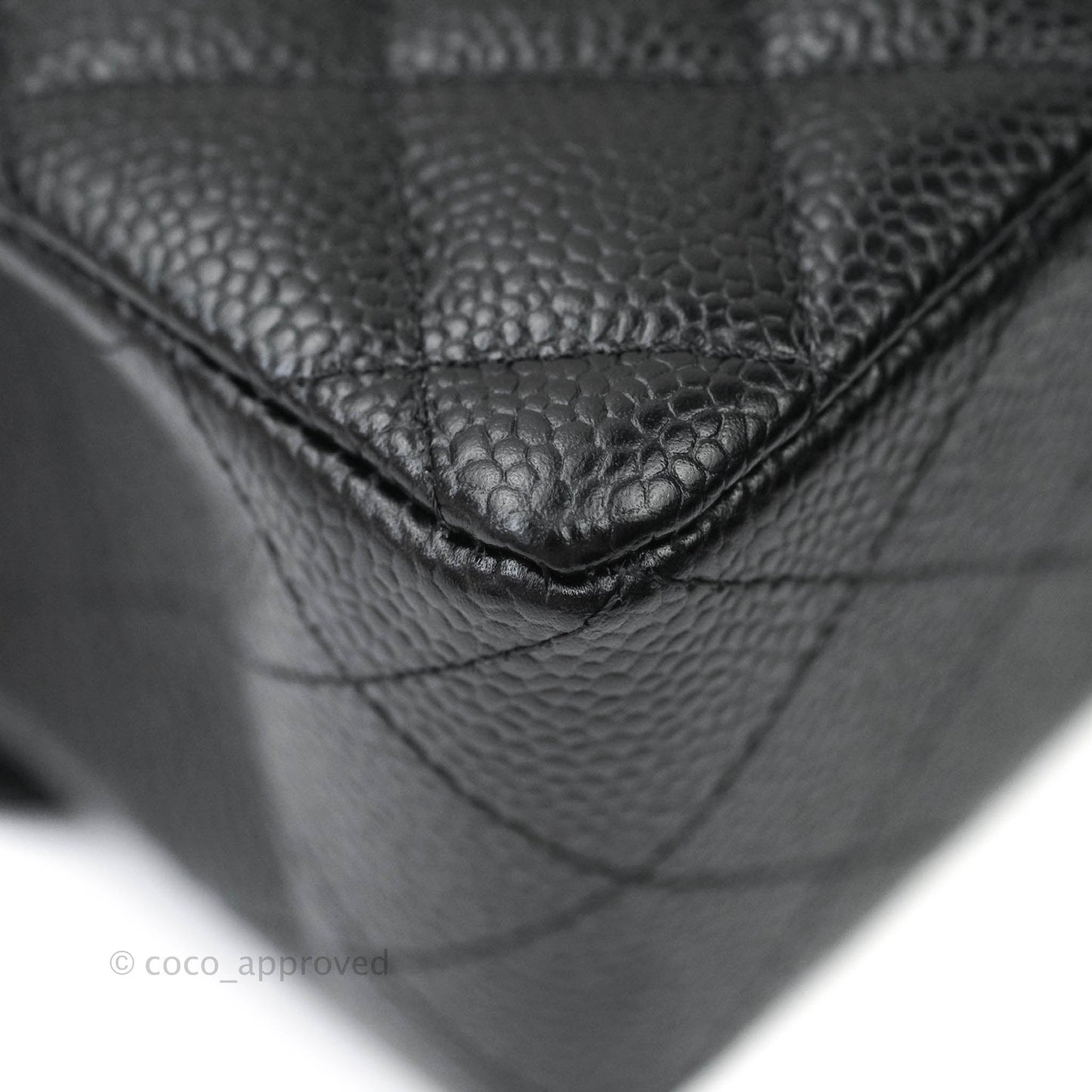 Chanel Classic Small S/M Flap Black Caviar Silver Hardware