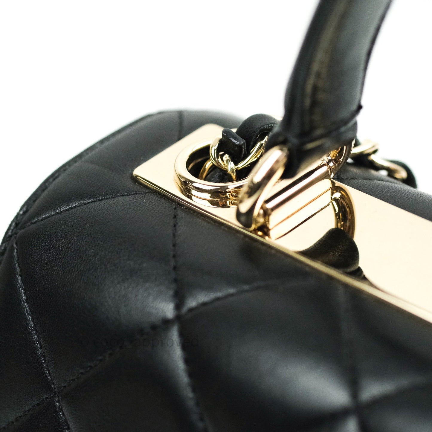 Chanel Trendy CC Small Black Lambskin Gold Hardware