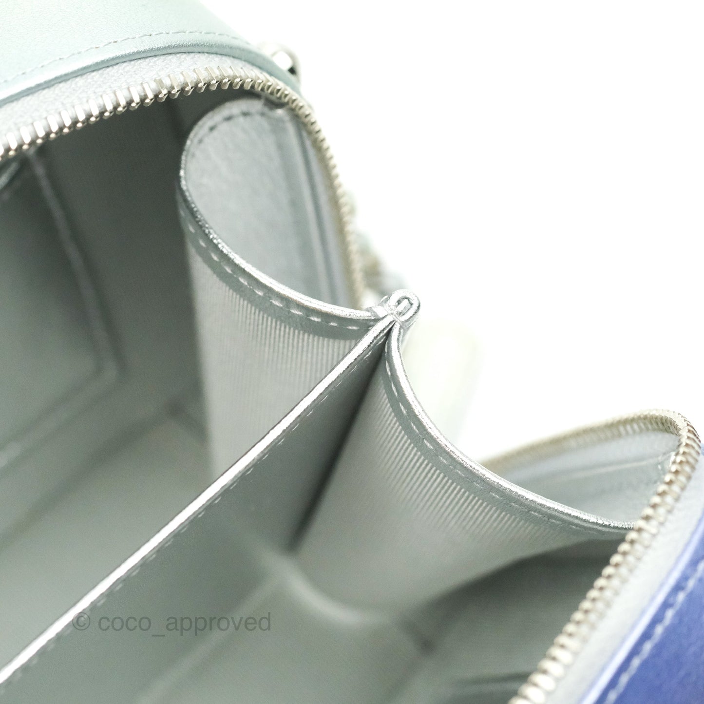 Chanel Gradient Metallic Calfskin Quilted Camera Bag Silver Hardware