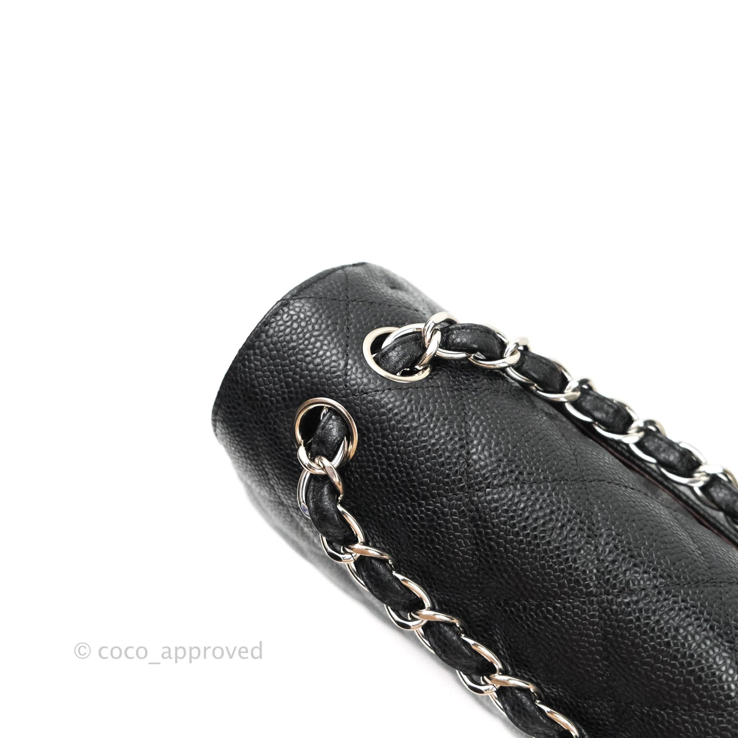 Chanel Jumbo Double Flap Black Caviar Silver Hardware⁣⁣