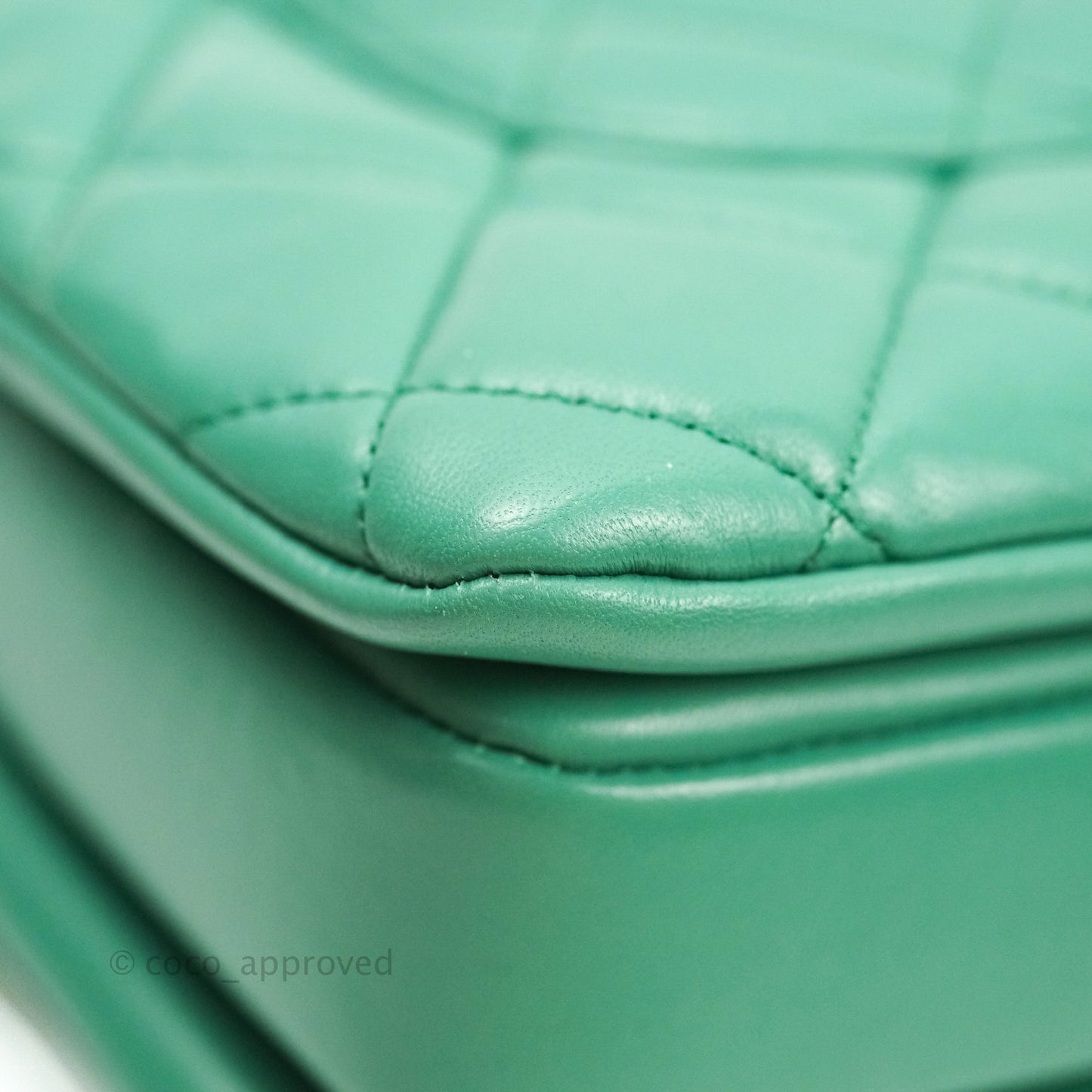 Chanel Trendy CC Small Mint Green Lambskin Gold Hardware