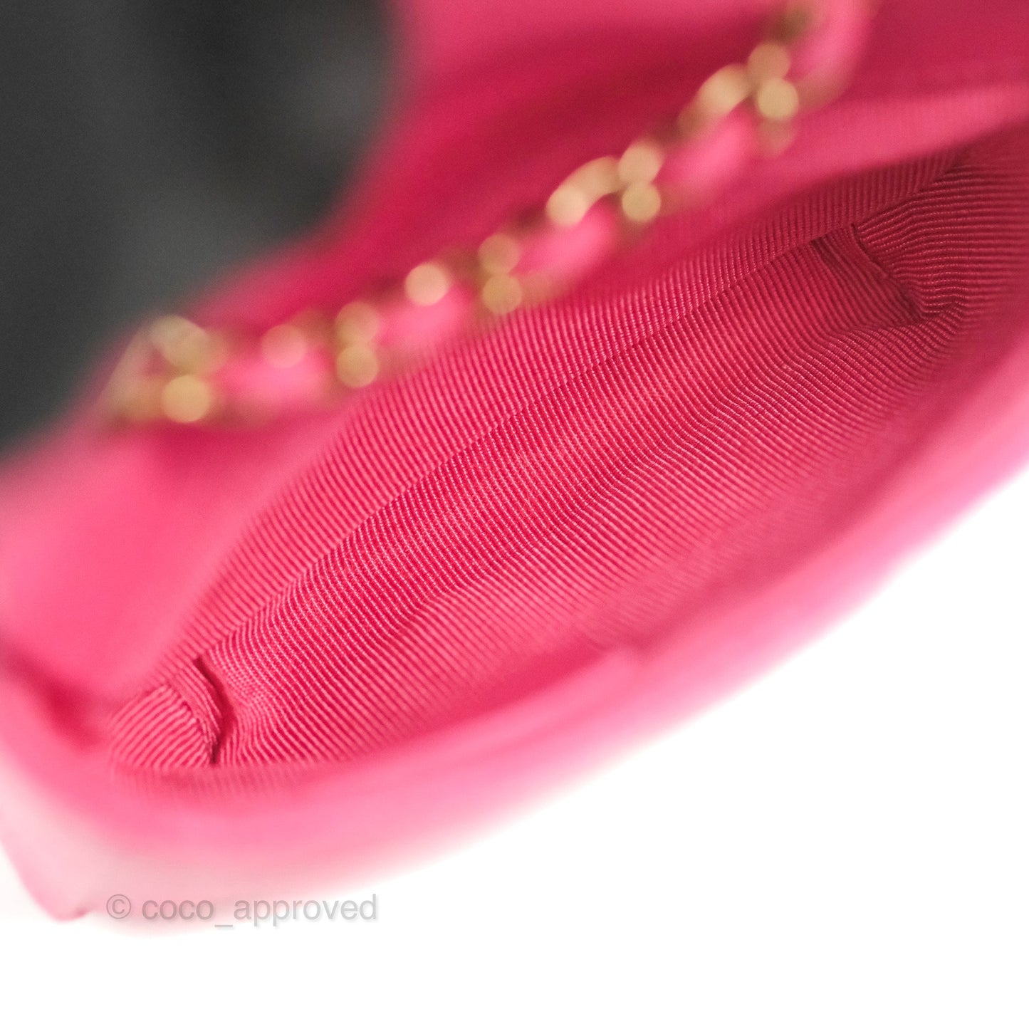 Chanel Classic Quilted Belt Bag Pink Caviar Gold Hardware