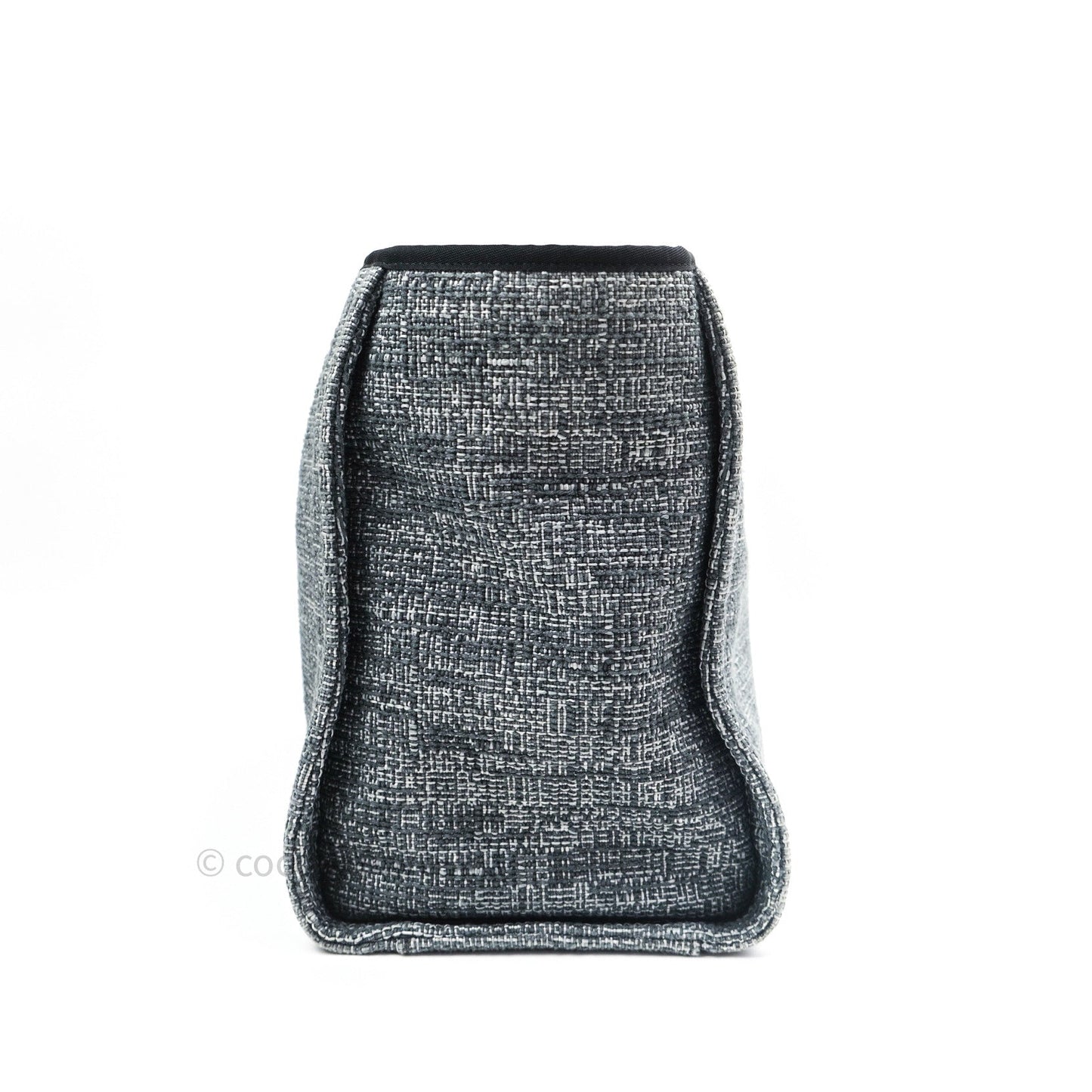 Chanel Large Deauville Charcoal Grey Canvas
