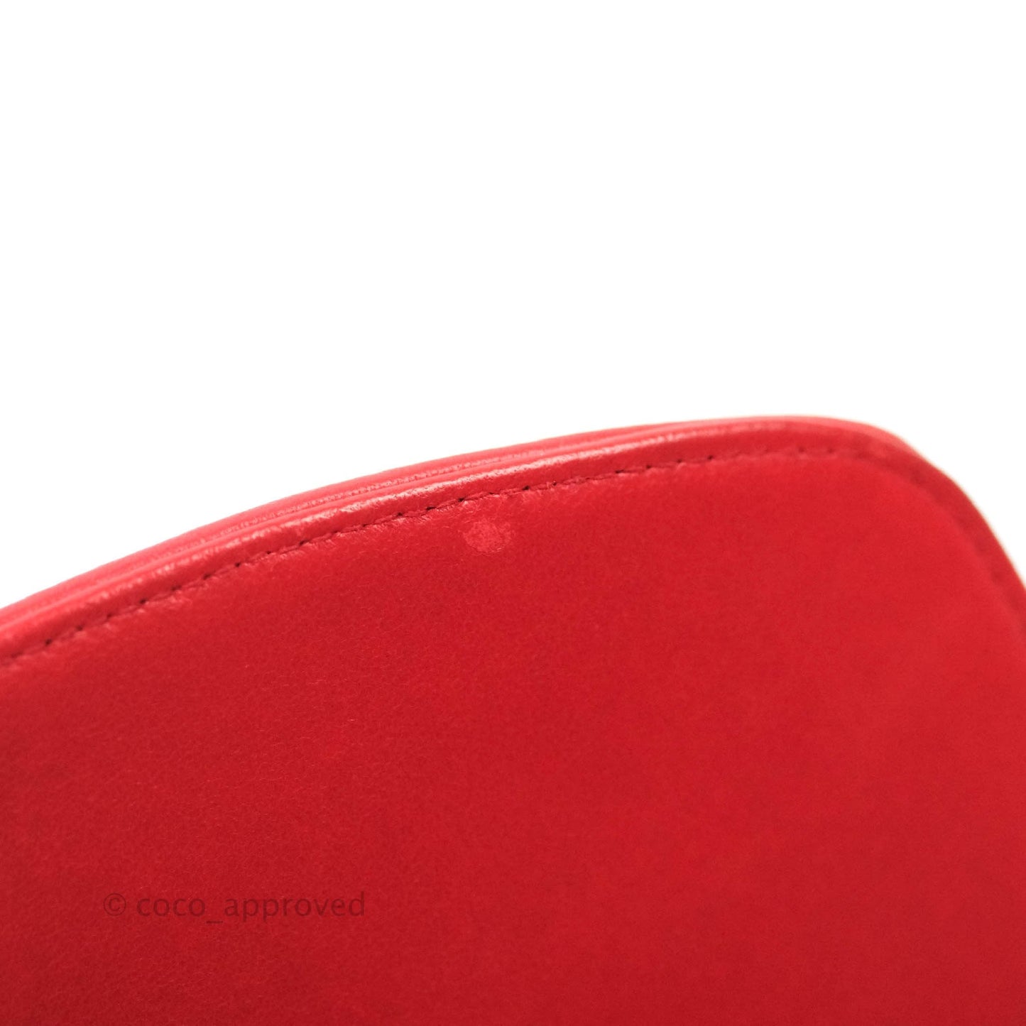 Chanel Red Quilted Lambskin Medium Vintage Classic Diana Flap Bag