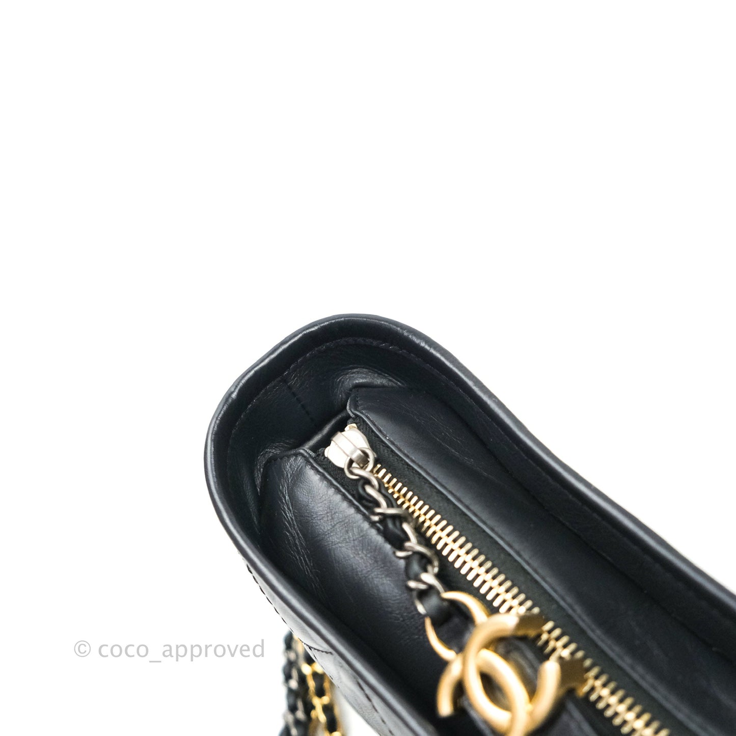 Chanel Quilted Small Gabrielle Hobo Grey Calfskin Mixed Hardware