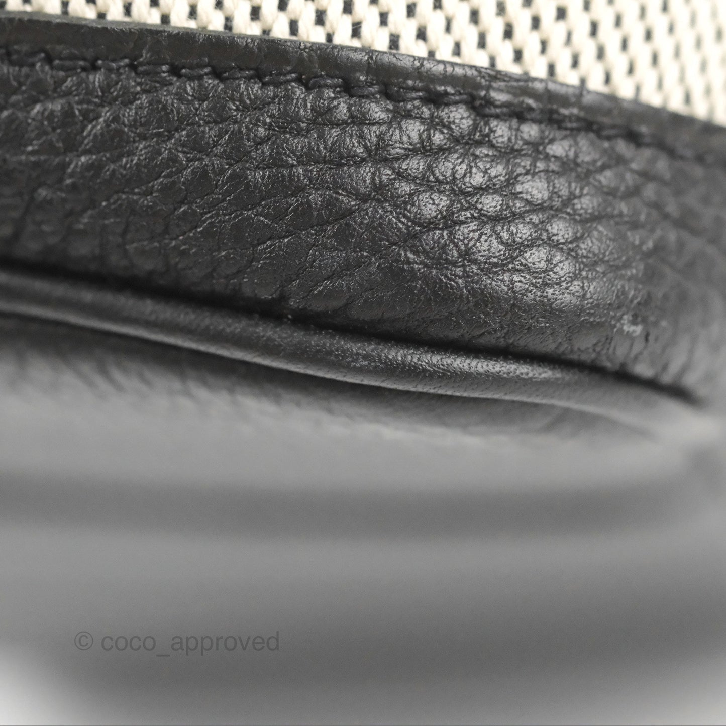 Hermès Garden Party 30 Black/Ecru Canvas