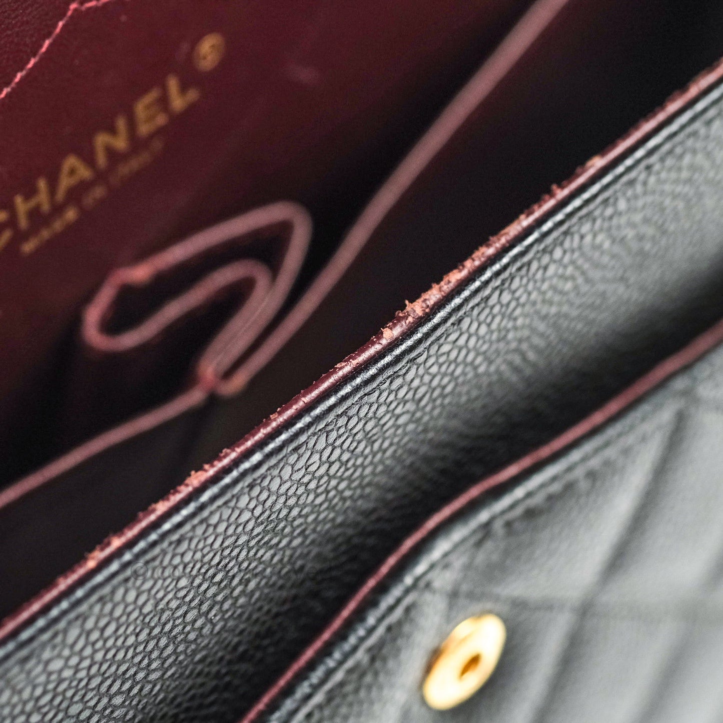 Chanel Jumbo Double Flap Black Caviar Gold Hardware⁣⁣
