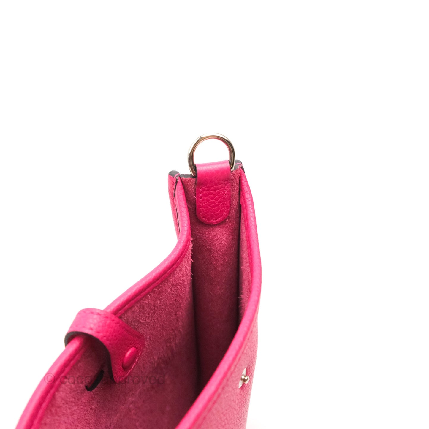 Hermès Mini Evelyne 16 Rose Mexico TM Palladium Hardware