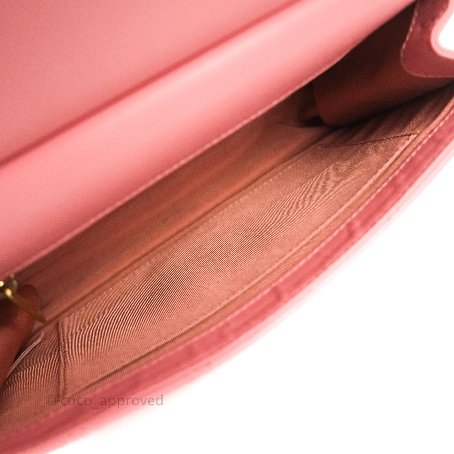 Chanel Large Quilted Lambskin Pearl Chain Flap Bag Pink Aged Gold Hardware
