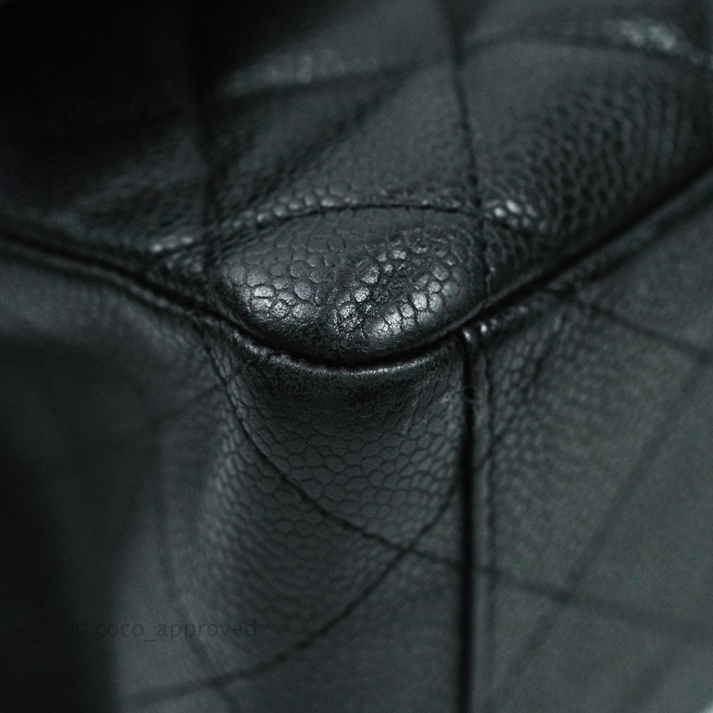 Chanel Quilted Maxi Single Flap Black Caviar Silver Hardware