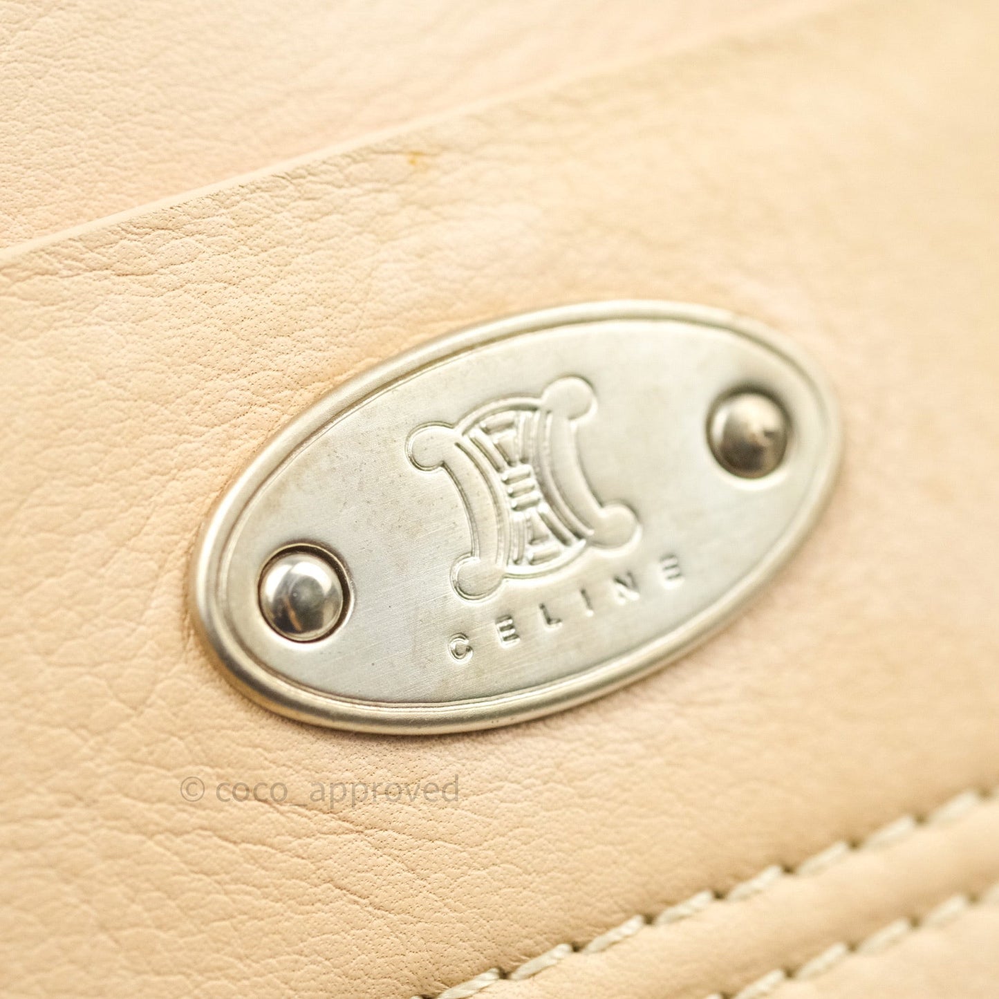 Céline Cream Boogie Handbag Vintage