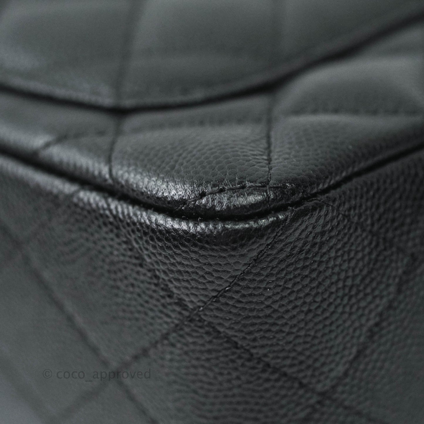 Chanel Quilted Mini Rectangular Black Caviar Gold Hardware