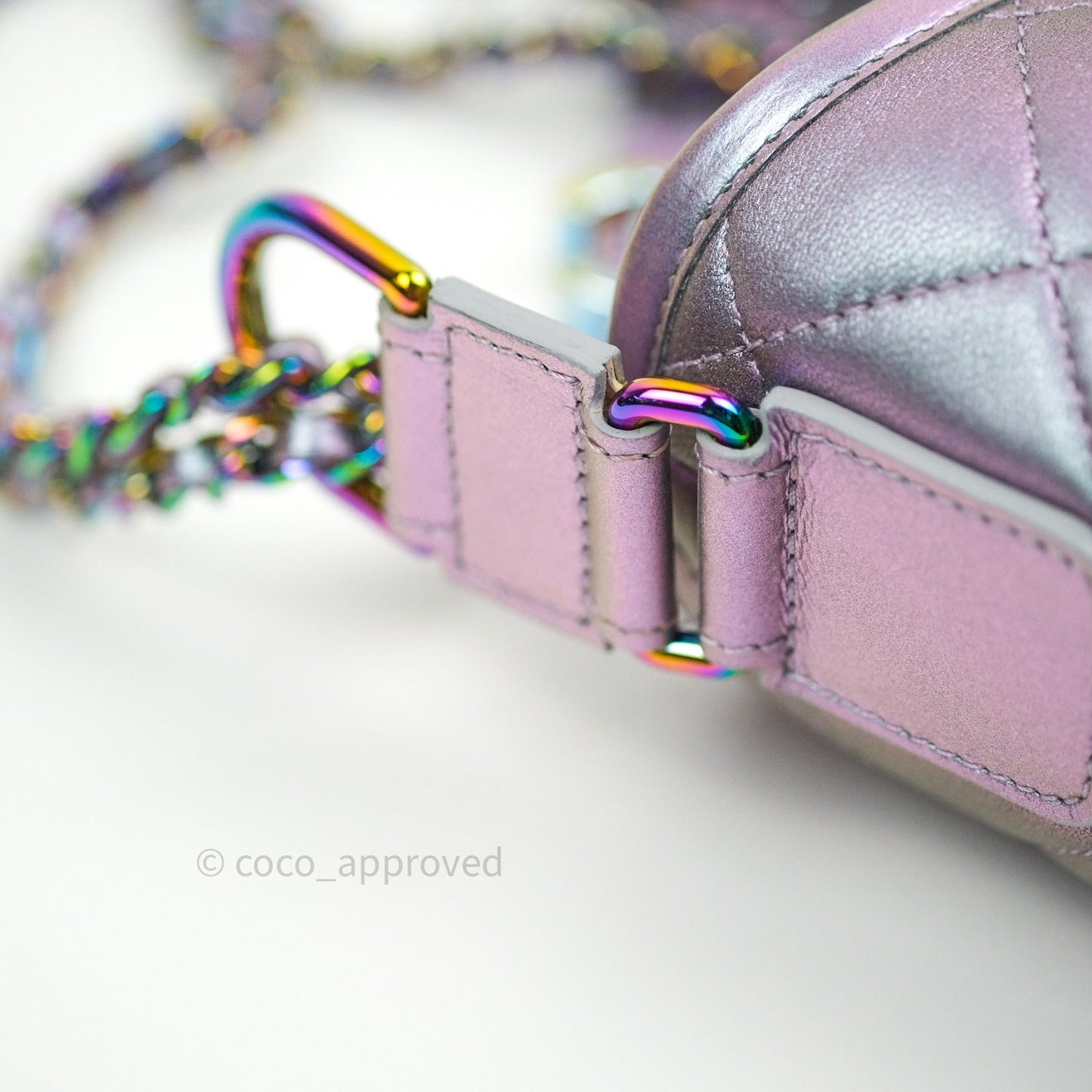 Chanel Small Gabrielle Hobo Iridescent Purple Mixed Hardware