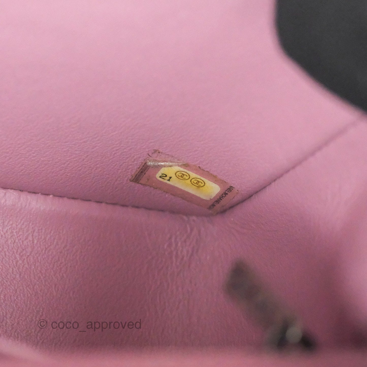 Chanel Quilted Mini Rectangular Flap Dark Pink Caviar Ruthenium Hardware