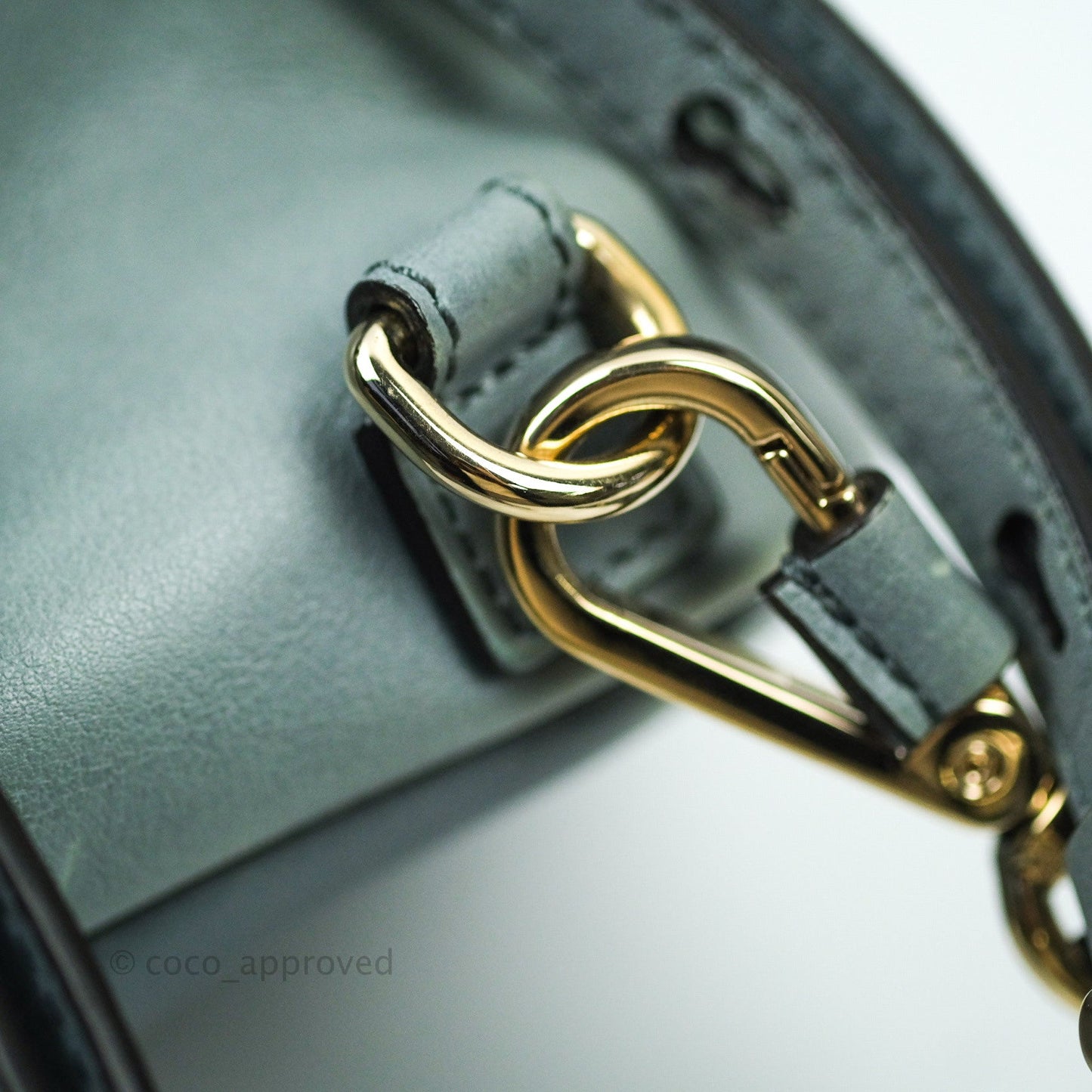 Chloé Suede Calfskin Small Faye Backpack Cloudy Blue