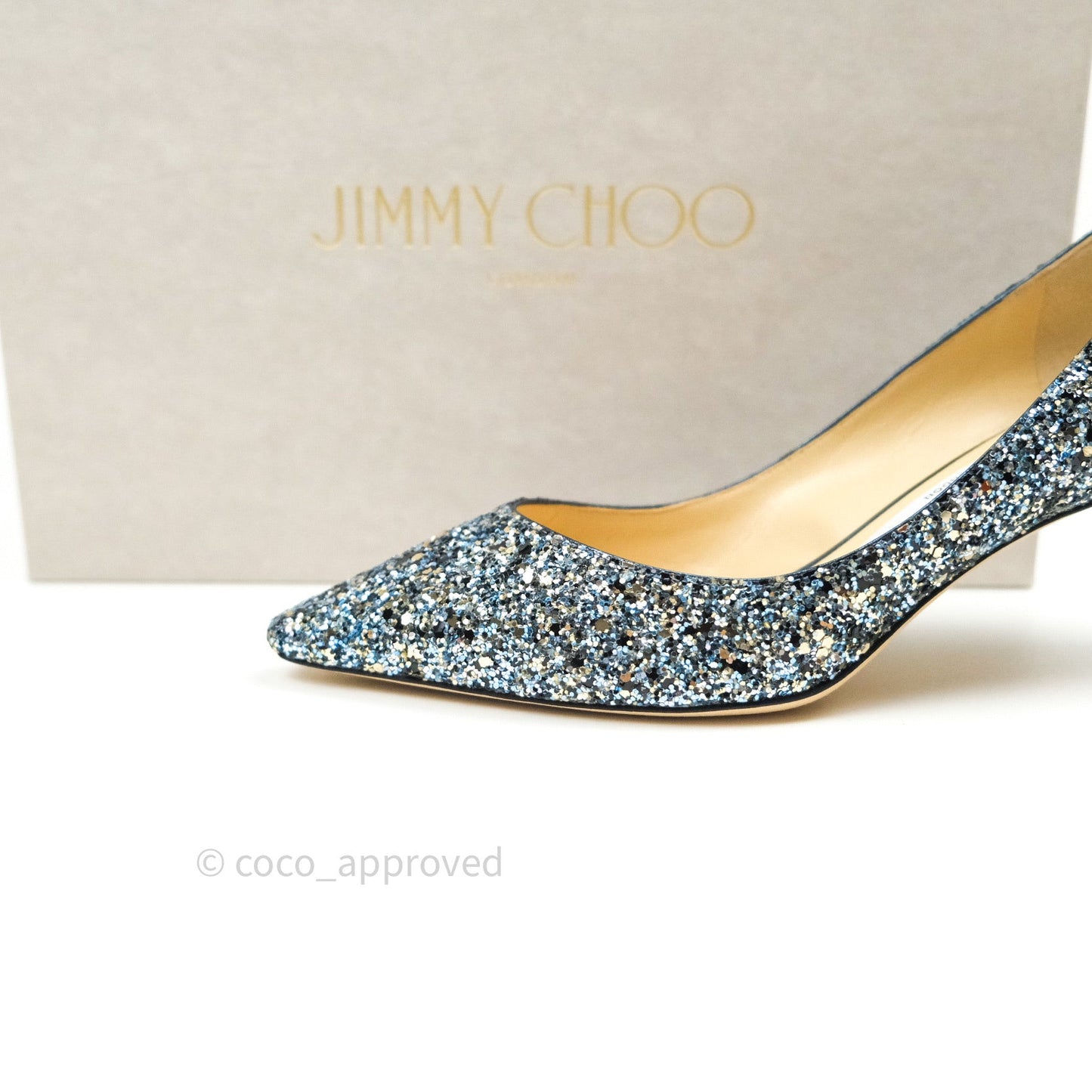 Jimmy Choo Electric Blue Mix Party Coarse Glitter Romy 60
