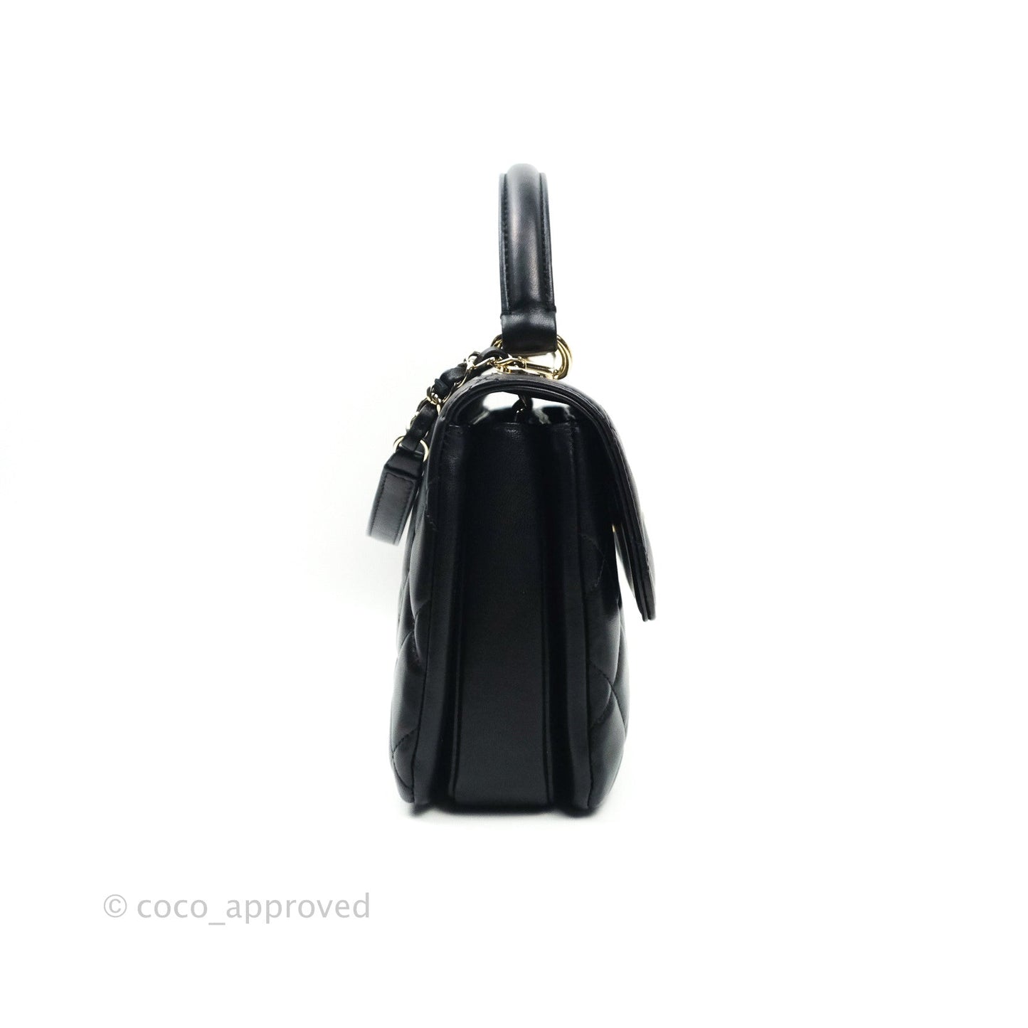 Chanel Trendy CC Quilted Small Black Lambskin Gold Hardware