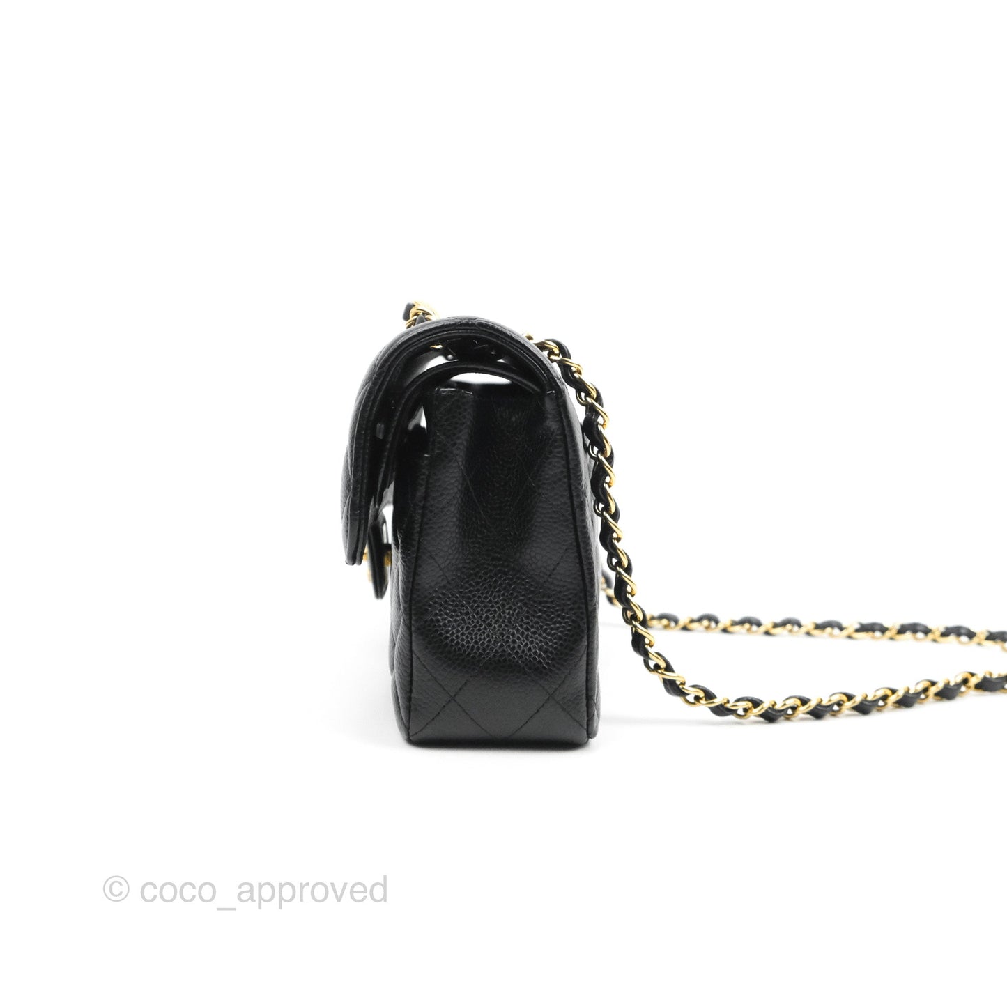 Chanel Quilted Small Classic Flap Black Caviar Gold Hardware